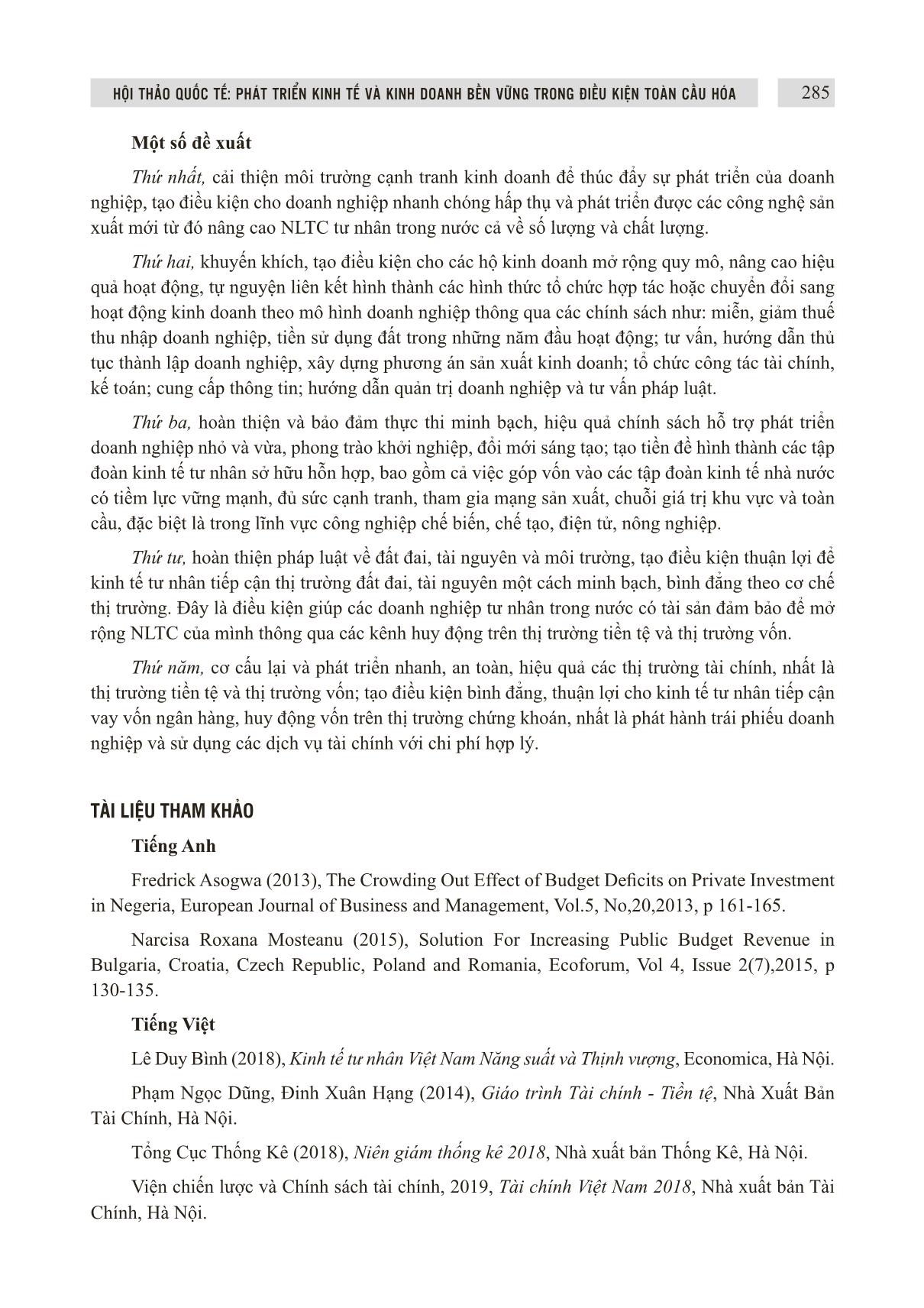 Tác động của tăng trưởng nguồn lực tài chính tư nhân tới thu ngân sách nhà nước tại Việt Nam trang 7