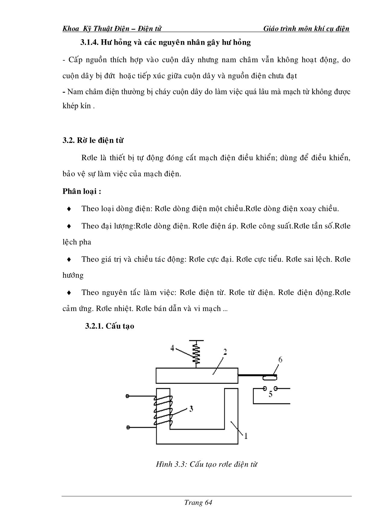 Giáo trình Khí cụ điện (Phần 2) trang 3