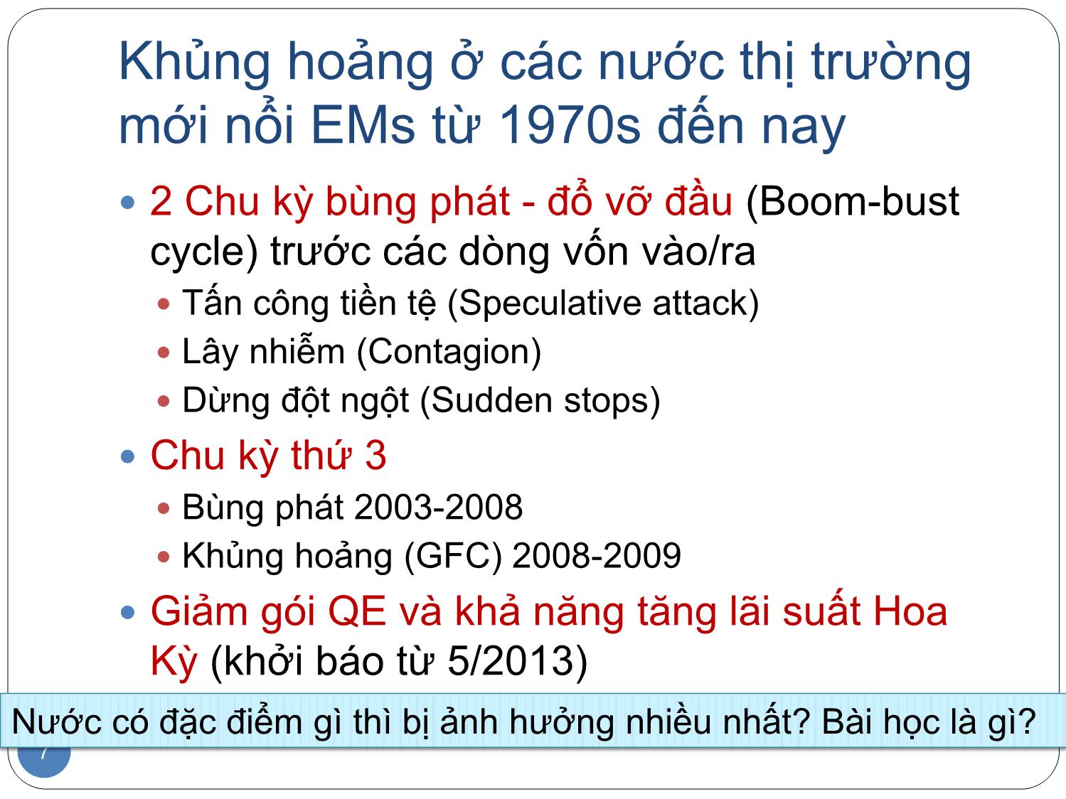 Bài giảng Khủng hoảng tài chính các nước thị trường mới nổi trang 7