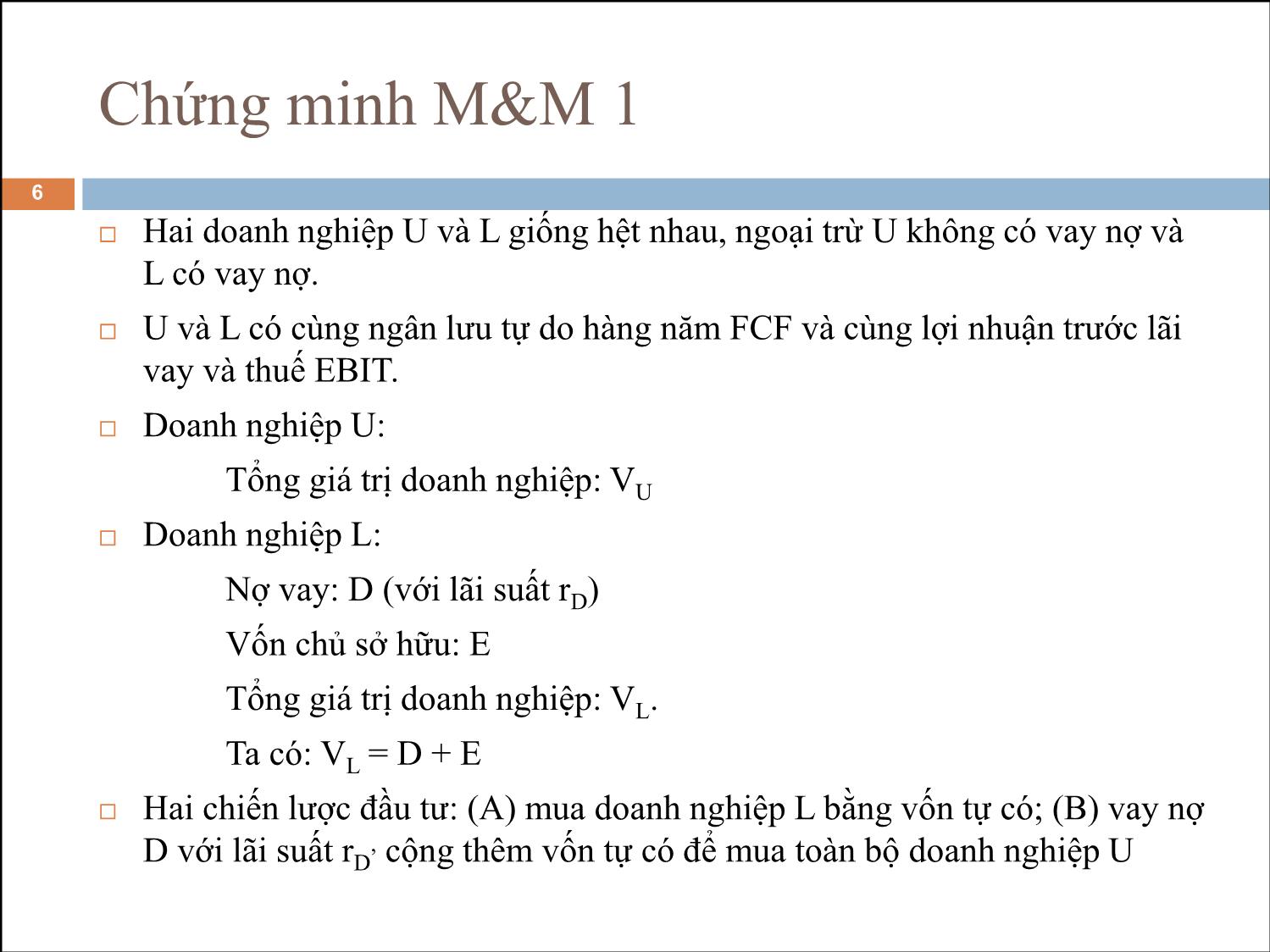 Bài giảng Phân tích tài chính - Bài 17: Cơ cấu vốn trang 6