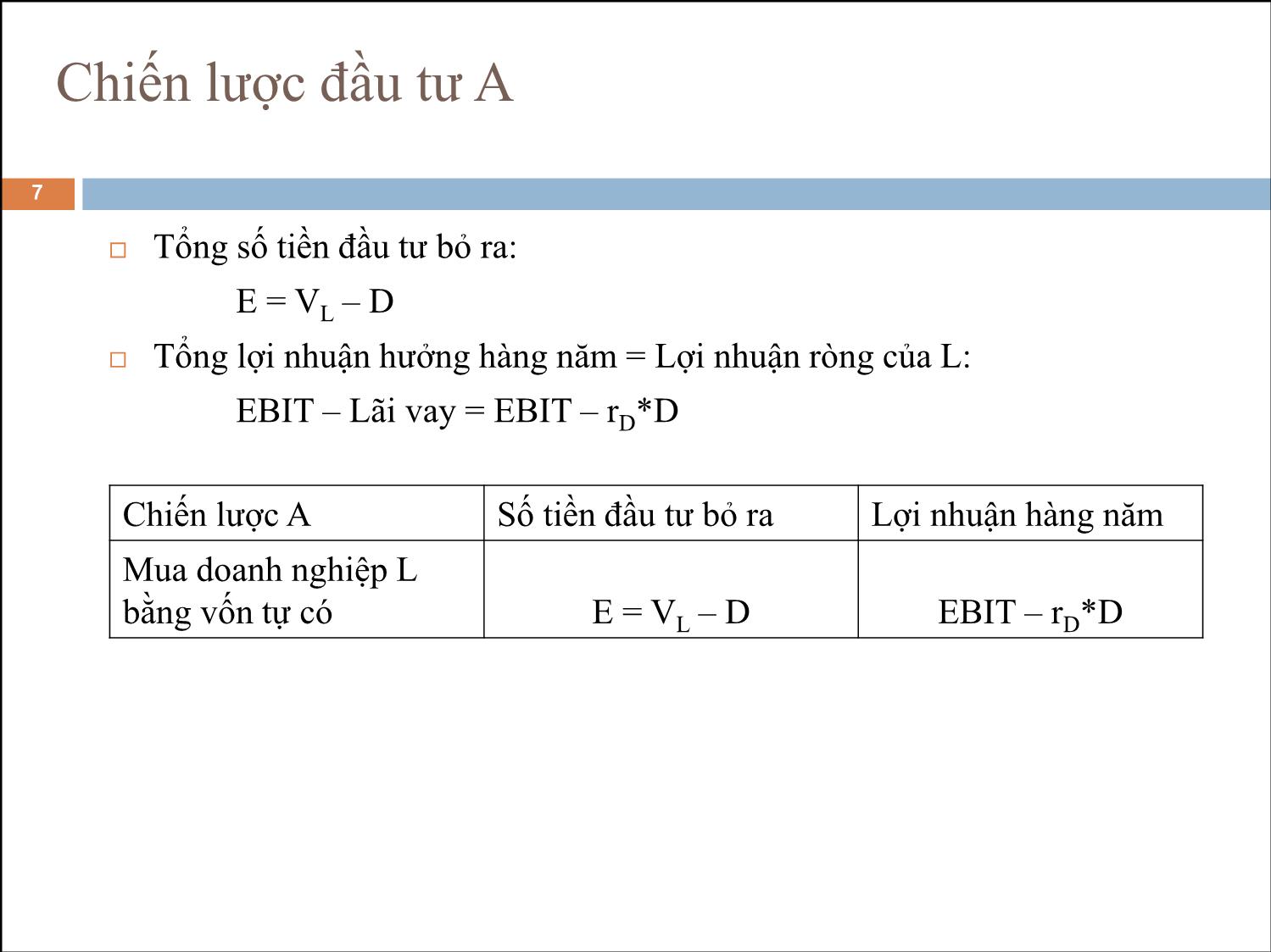 Bài giảng Phân tích tài chính - Bài 17: Cơ cấu vốn trang 7