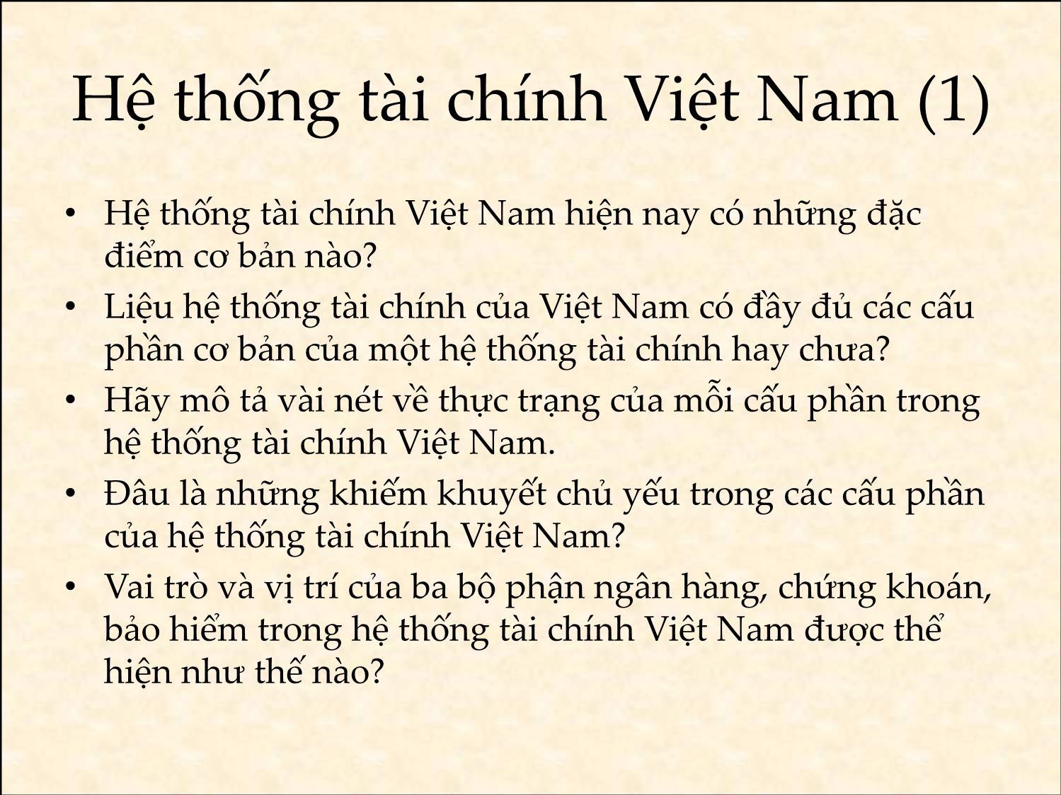 Bài giảng Tài chính phát triển - Ôn tập cuối kỳ - Trần Thị Quế Giang trang 8