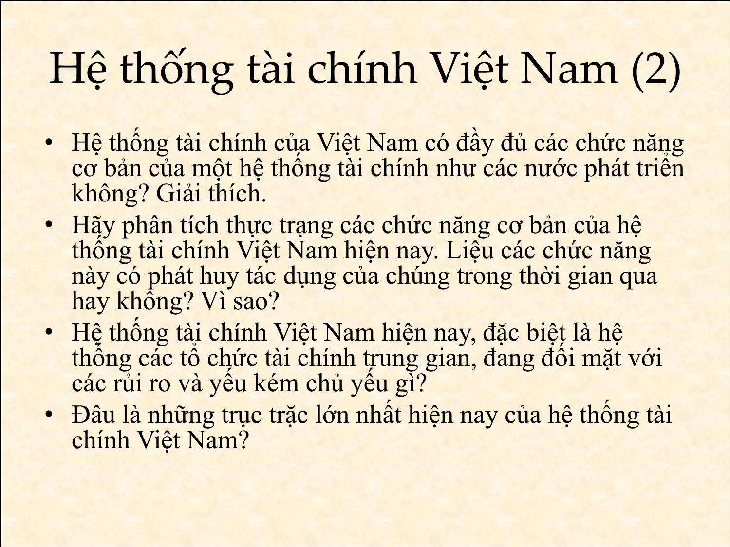 Bài giảng Tài chính phát triển - Ôn tập cuối kỳ - Trần Thị Quế Giang trang 9