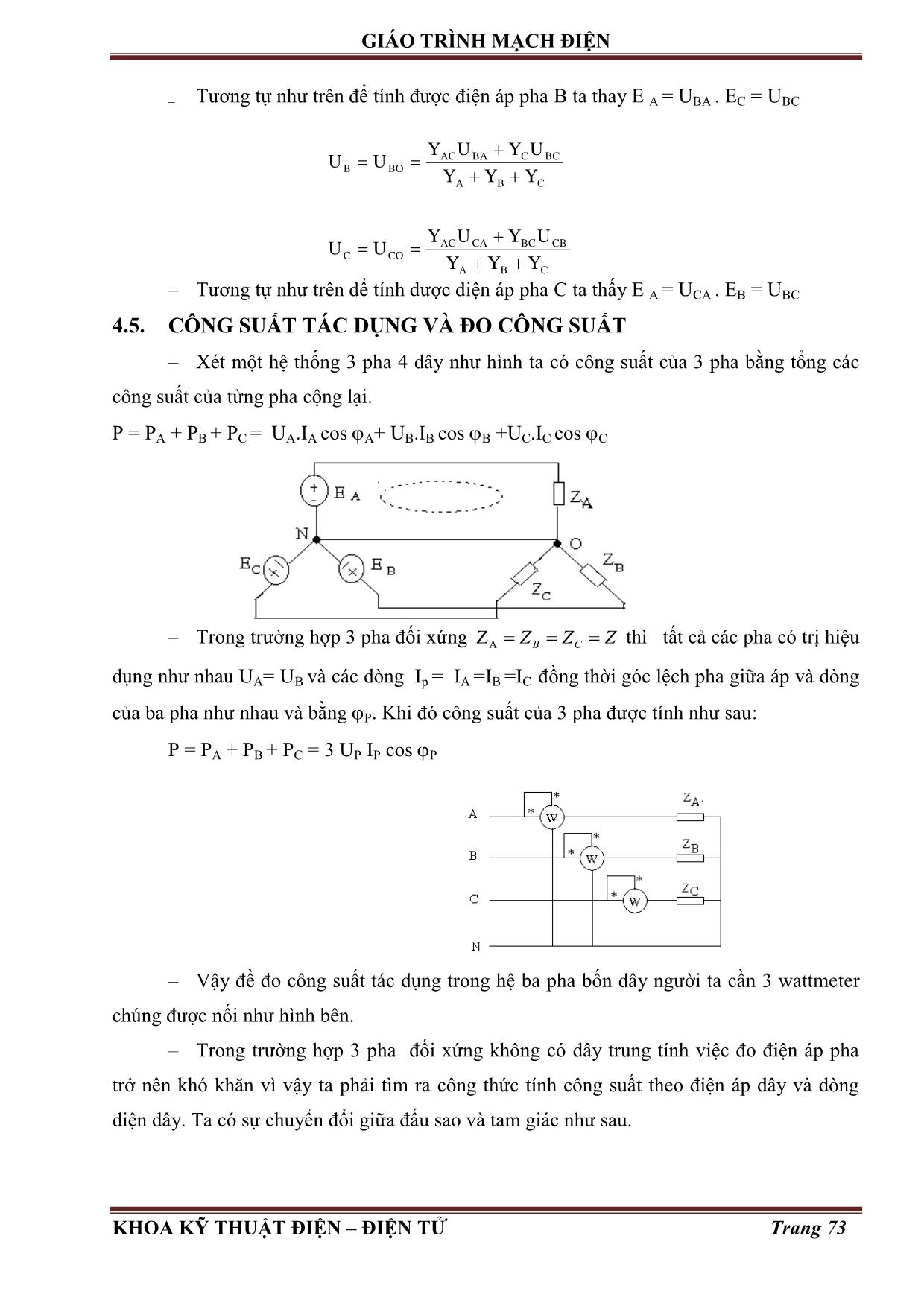 Giáo trình Mạch điện (Phần 2) trang 10