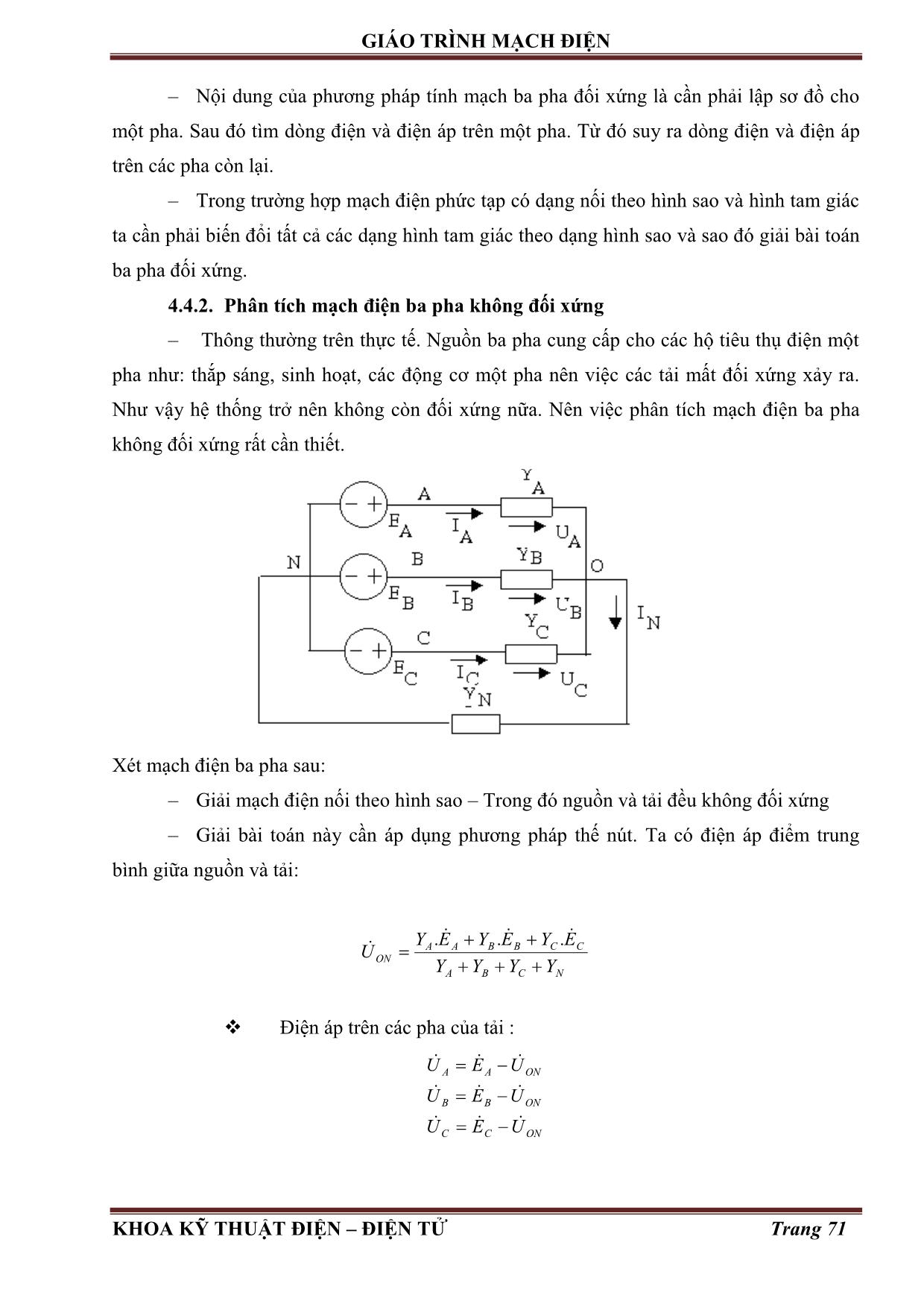 Giáo trình Mạch điện (Phần 2) trang 8