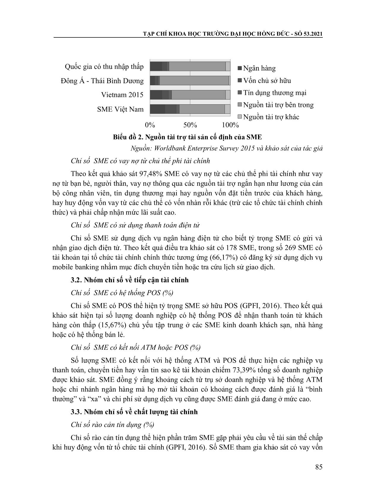 Tài chính toàn diện của doanh nghiệp nhỏ và vừa tại Việt Nam - Nghiên cứu dựa trên bộ chỉ số G20 trang 5