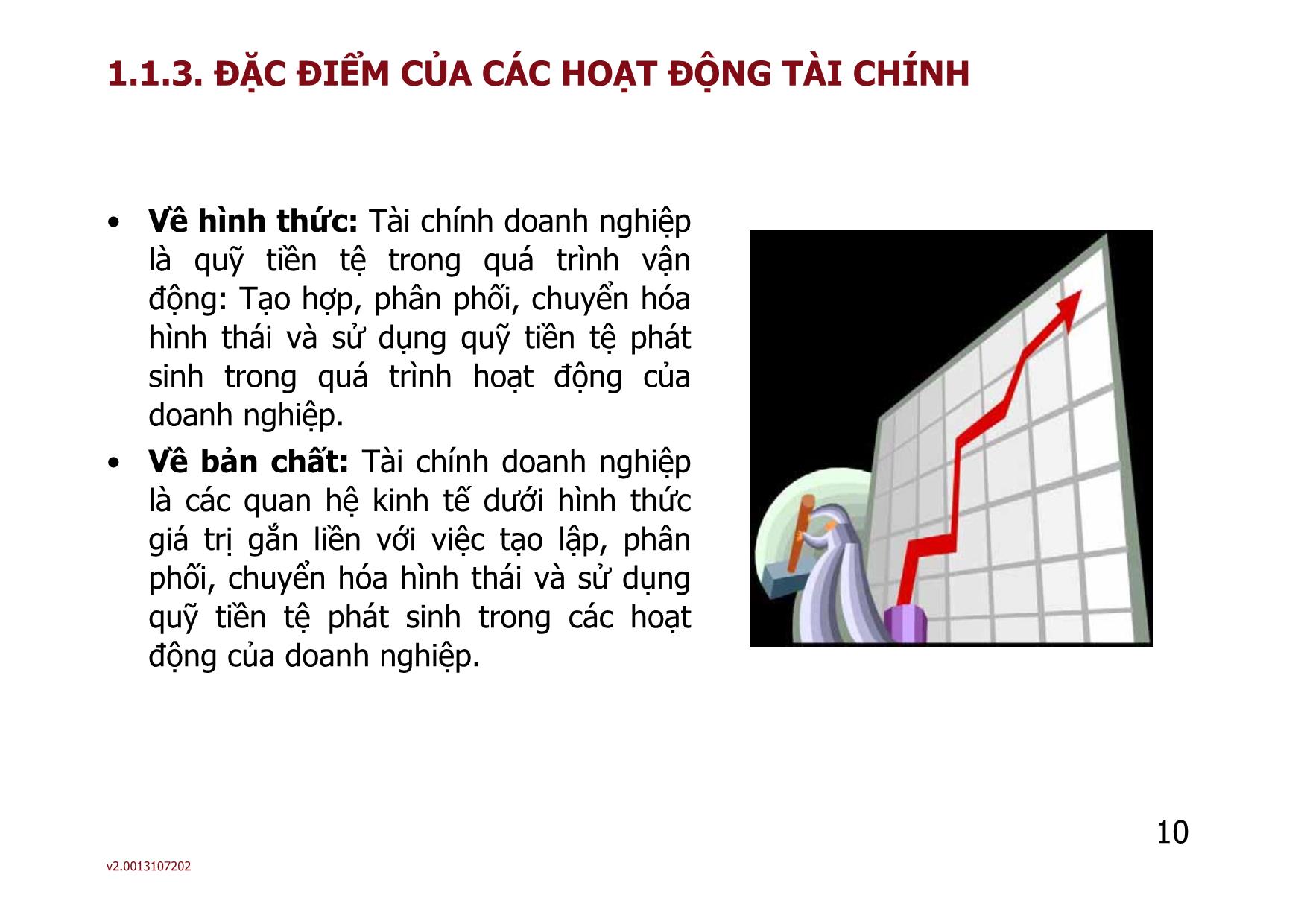 Bài giảng môn Phân tích báo cáo tài chính - Bài 1: Tổng quan về tài chính doanh nghiệp - Nguyễn Thị Hà trang 10