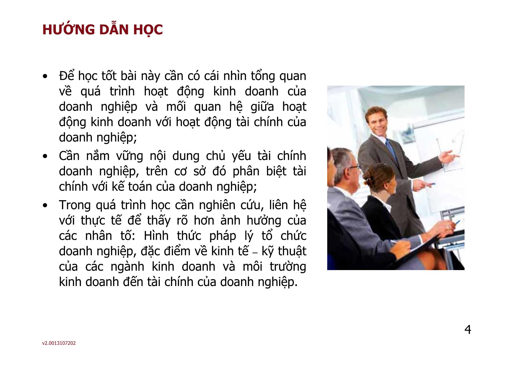 Bài giảng môn Phân tích báo cáo tài chính - Bài 1: Tổng quan về tài chính doanh nghiệp - Nguyễn Thị Hà trang 4