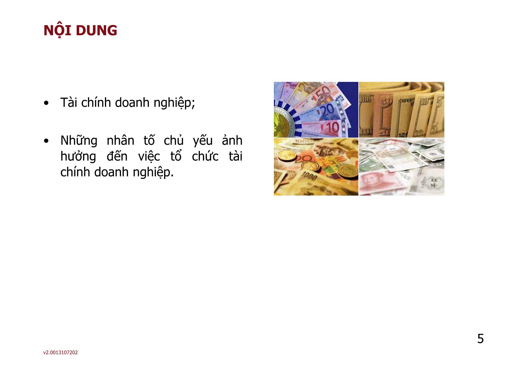 Bài giảng môn Phân tích báo cáo tài chính - Bài 1: Tổng quan về tài chính doanh nghiệp - Nguyễn Thị Hà trang 5