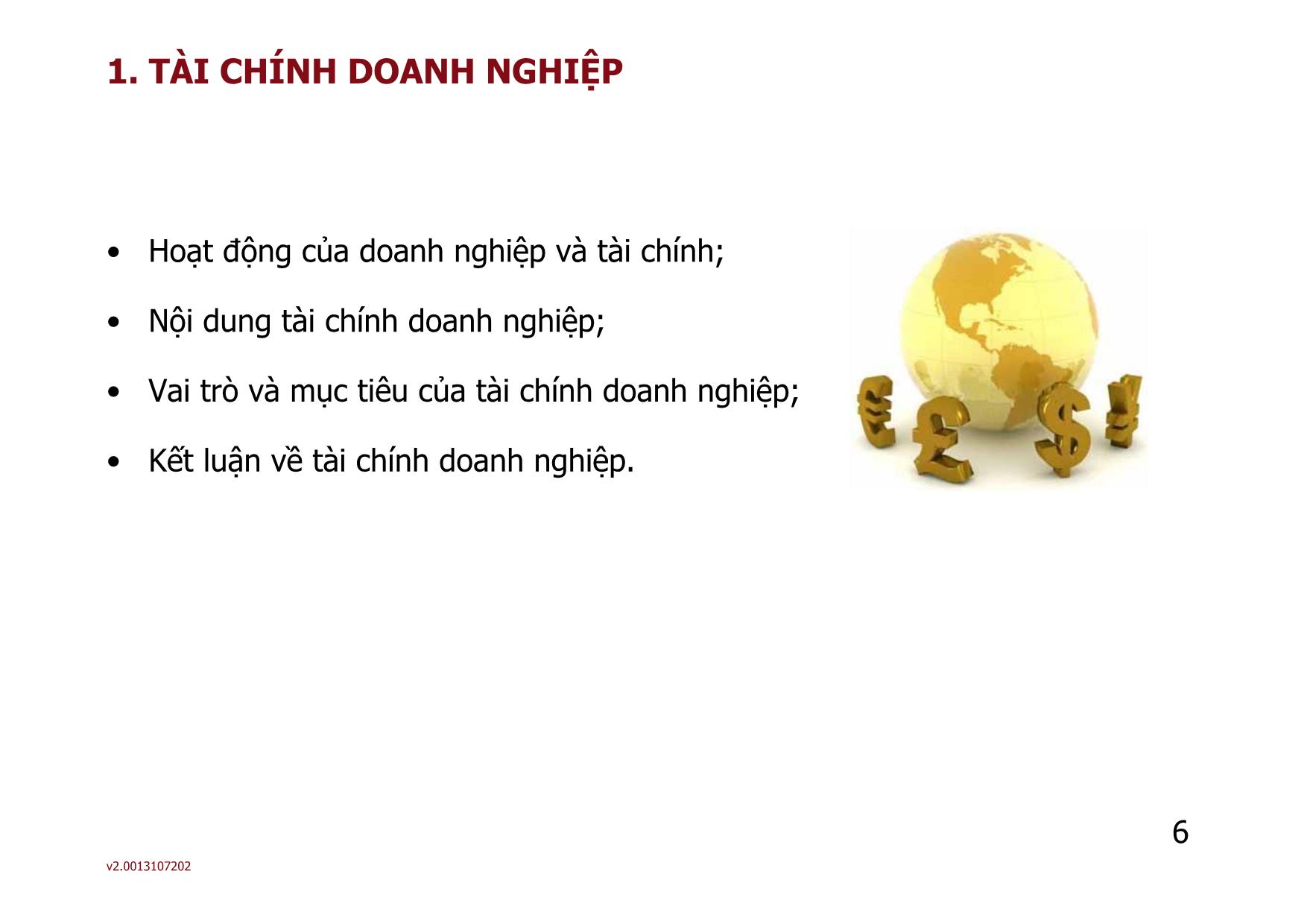 Bài giảng môn Phân tích báo cáo tài chính - Bài 1: Tổng quan về tài chính doanh nghiệp - Nguyễn Thị Hà trang 6