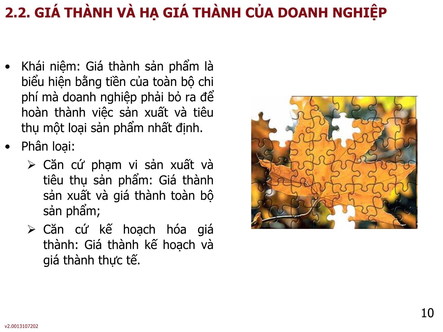 Bài giảng môn Phân tích báo cáo tài chính - Bài 2: Chi phí, doanh thu và lợi nhuận của doanh nghiệp - Nguyễn Thị Hà trang 10