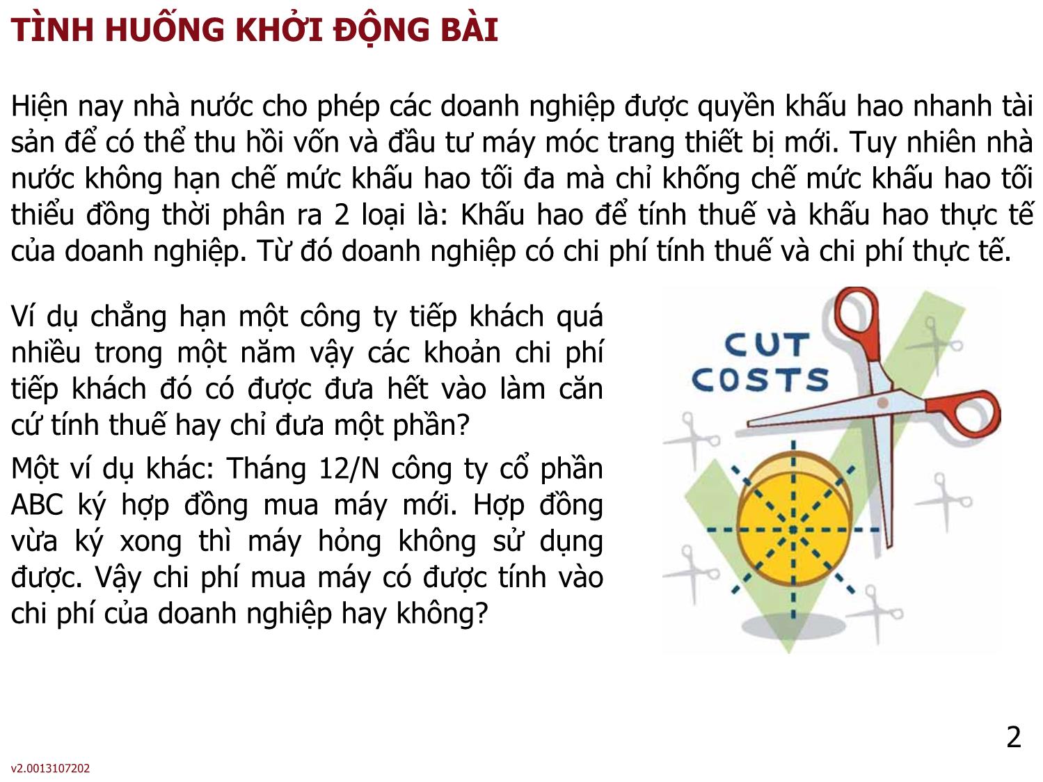 Bài giảng môn Phân tích báo cáo tài chính - Bài 2: Chi phí, doanh thu và lợi nhuận của doanh nghiệp - Nguyễn Thị Hà trang 2