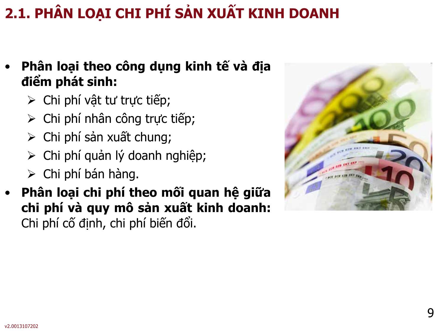 Bài giảng môn Phân tích báo cáo tài chính - Bài 2: Chi phí, doanh thu và lợi nhuận của doanh nghiệp - Nguyễn Thị Hà trang 9