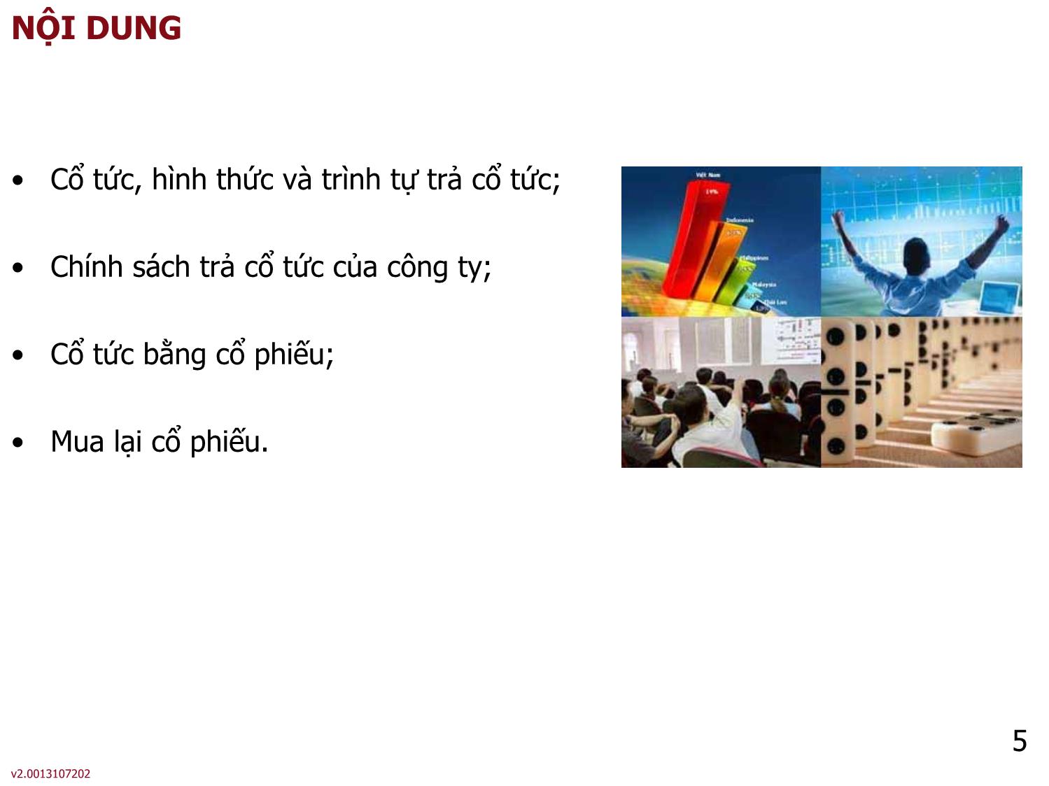 Bài giảng môn Phân tích báo cáo tài chính - Bài 3: Cổ tức của công ty cổ phần - Nguyễn Thị Hà trang 5