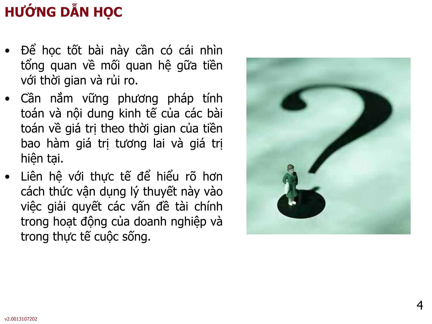 Bài giảng môn Phân tích báo cáo tài chính - Bài 5: Giá trị thời gian của tiền - Nguyễn Thị Hà trang 4