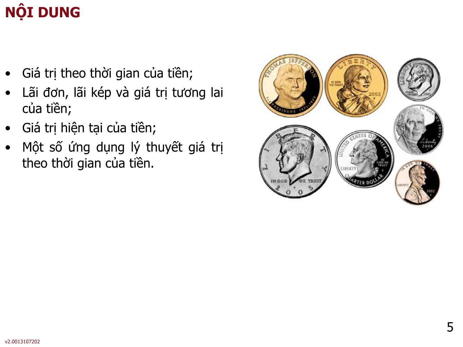 Bài giảng môn Phân tích báo cáo tài chính - Bài 5: Giá trị thời gian của tiền - Nguyễn Thị Hà trang 5