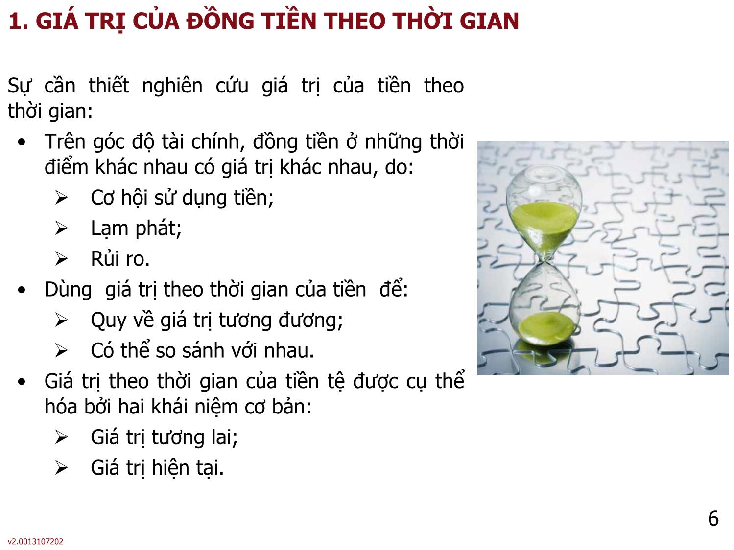 Bài giảng môn Phân tích báo cáo tài chính - Bài 5: Giá trị thời gian của tiền - Nguyễn Thị Hà trang 6