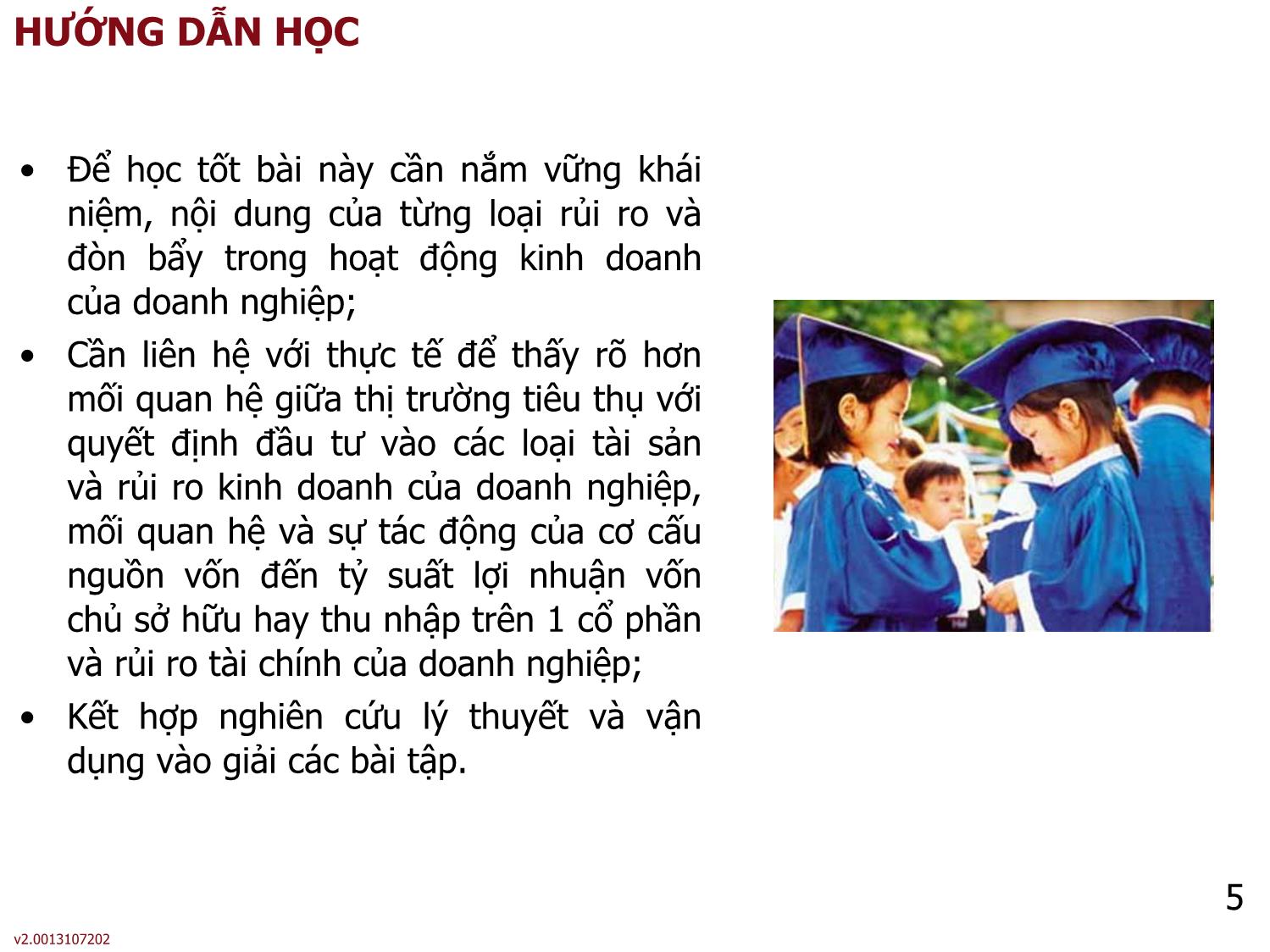 Bài giảng môn Phân tích báo cáo tài chính - Bài 7: Rủi ro và đòn bẩy của doanh nghiệp - Nguyễn Thị Hà trang 5