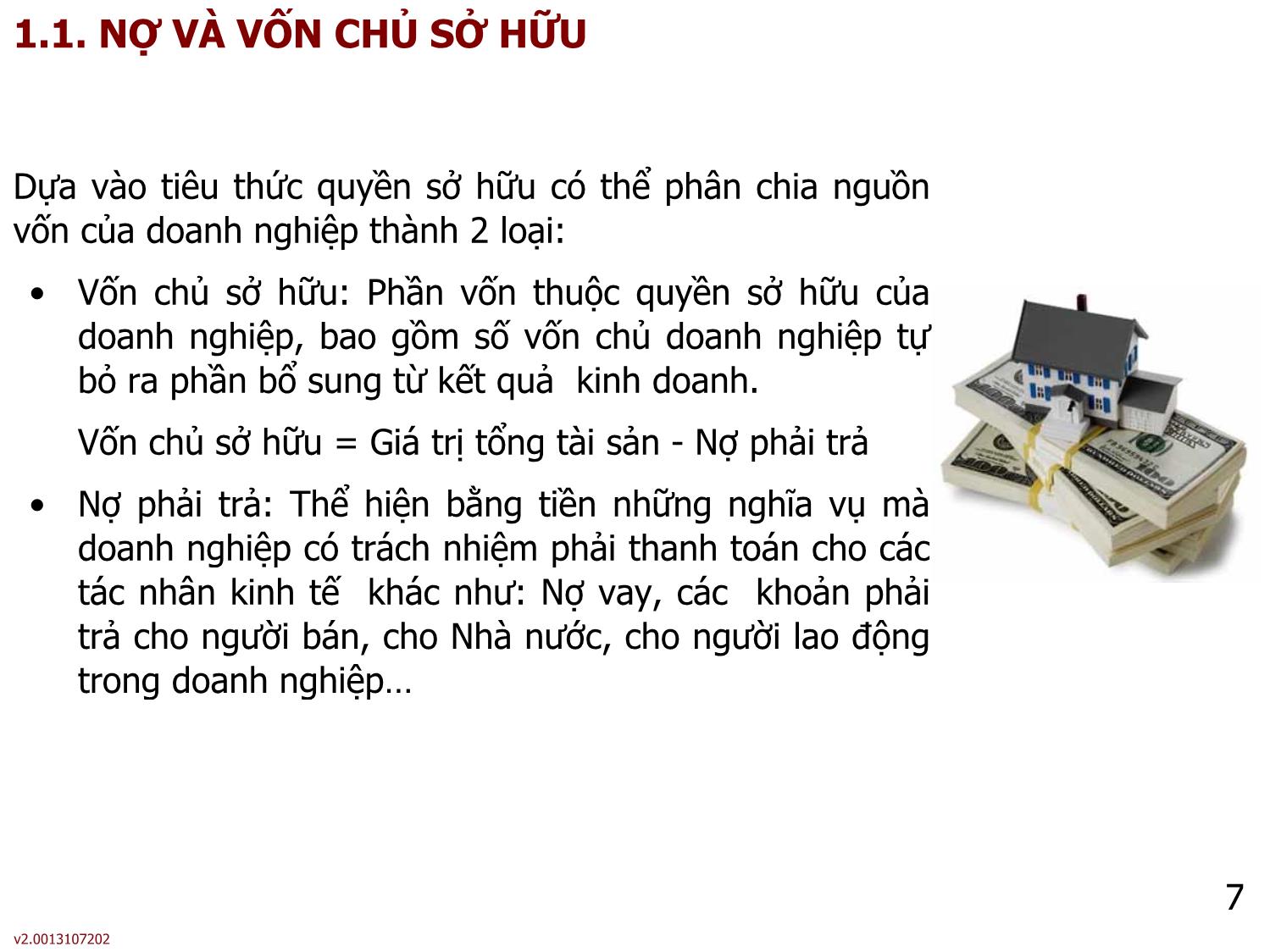 Bài giảng môn Phân tích báo cáo tài chính - Bài 8: Nguồn tài trợ của doanh nghiệp - Nguyễn Thị Hà trang 7