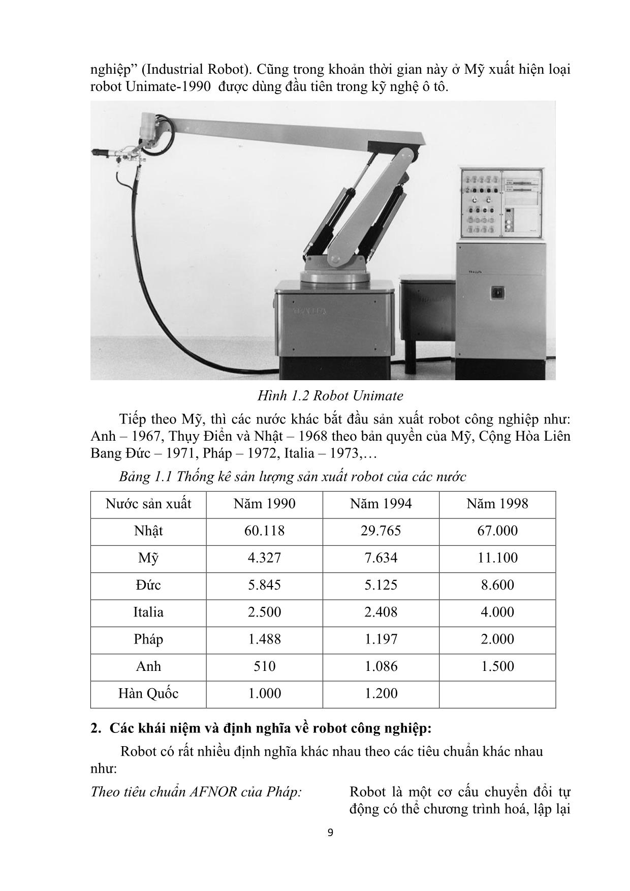 Giáo trình Robot công nghiệp trang 9