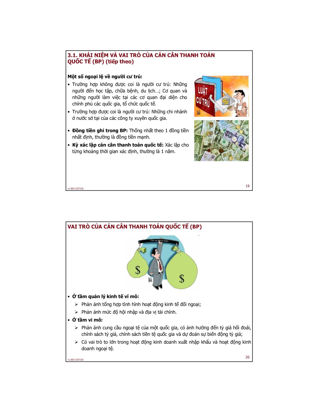 Bài giảng Tài chính quốc tế - Bài 2: Xác định tỷ giá hối đoái và cán cân thanh toán quốc tế - Trần Thị Hải An trang 10