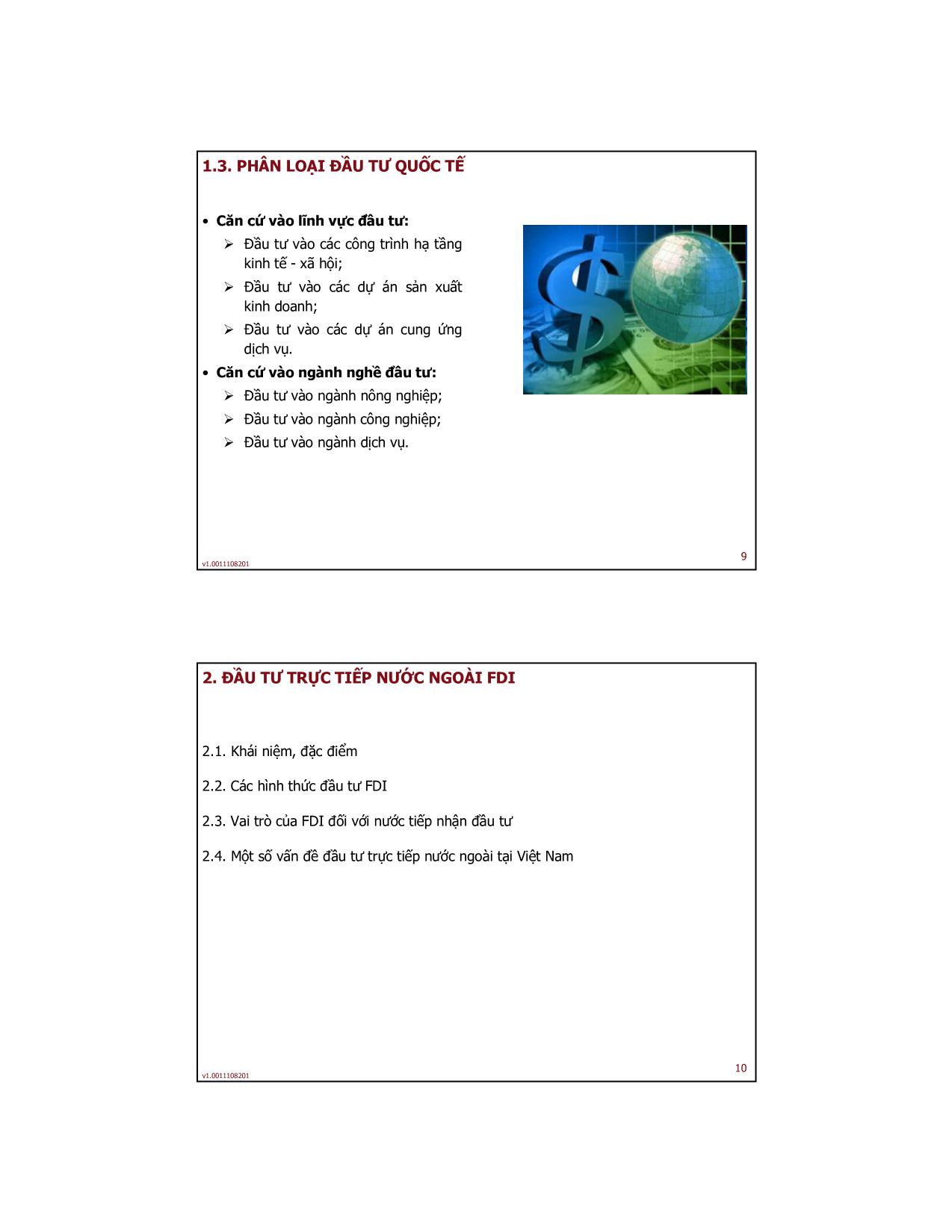 Bài giảng Tài chính quốc tế - Bài 4: Đầu tư quốc tế và tài chính công ty đa quốc gia - Trần Thị Hải An trang 5