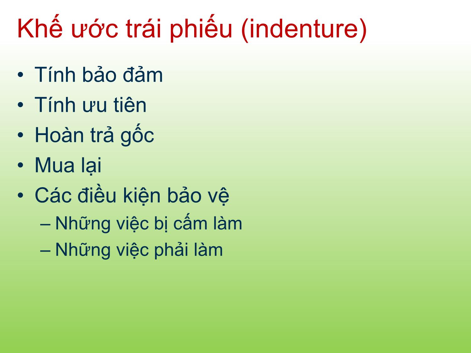 Bài giảng Tài chính doanh nghiệp - Chương 6: Định giá trái phiếu và cổ phiếu phổ thông - Trần Thị Thái Hà trang 5