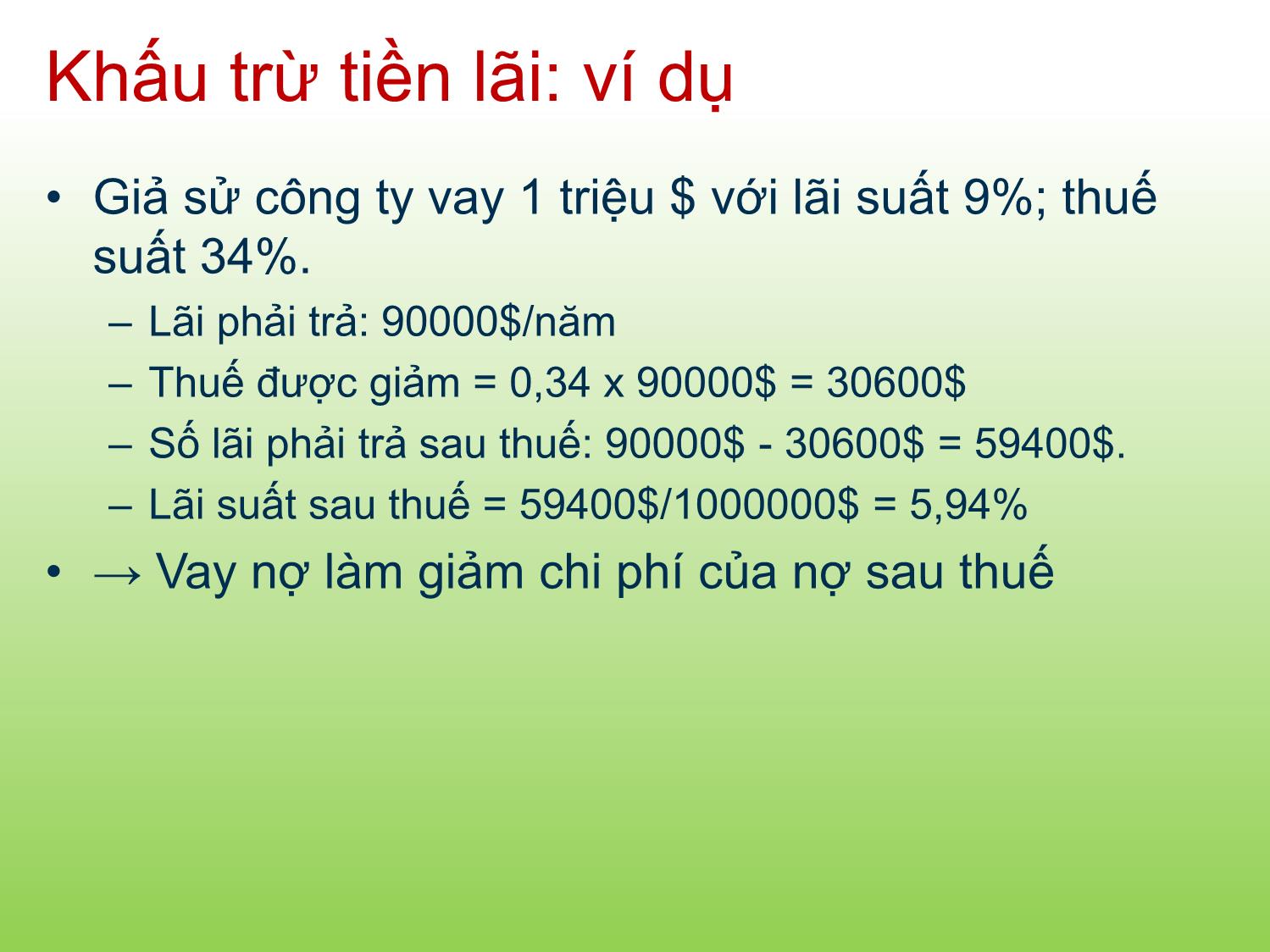 Bài giảng Tài chính doanh nghiệp - Chương 10: Chi phí của vốn - Trần Thị Thái Hà trang 9