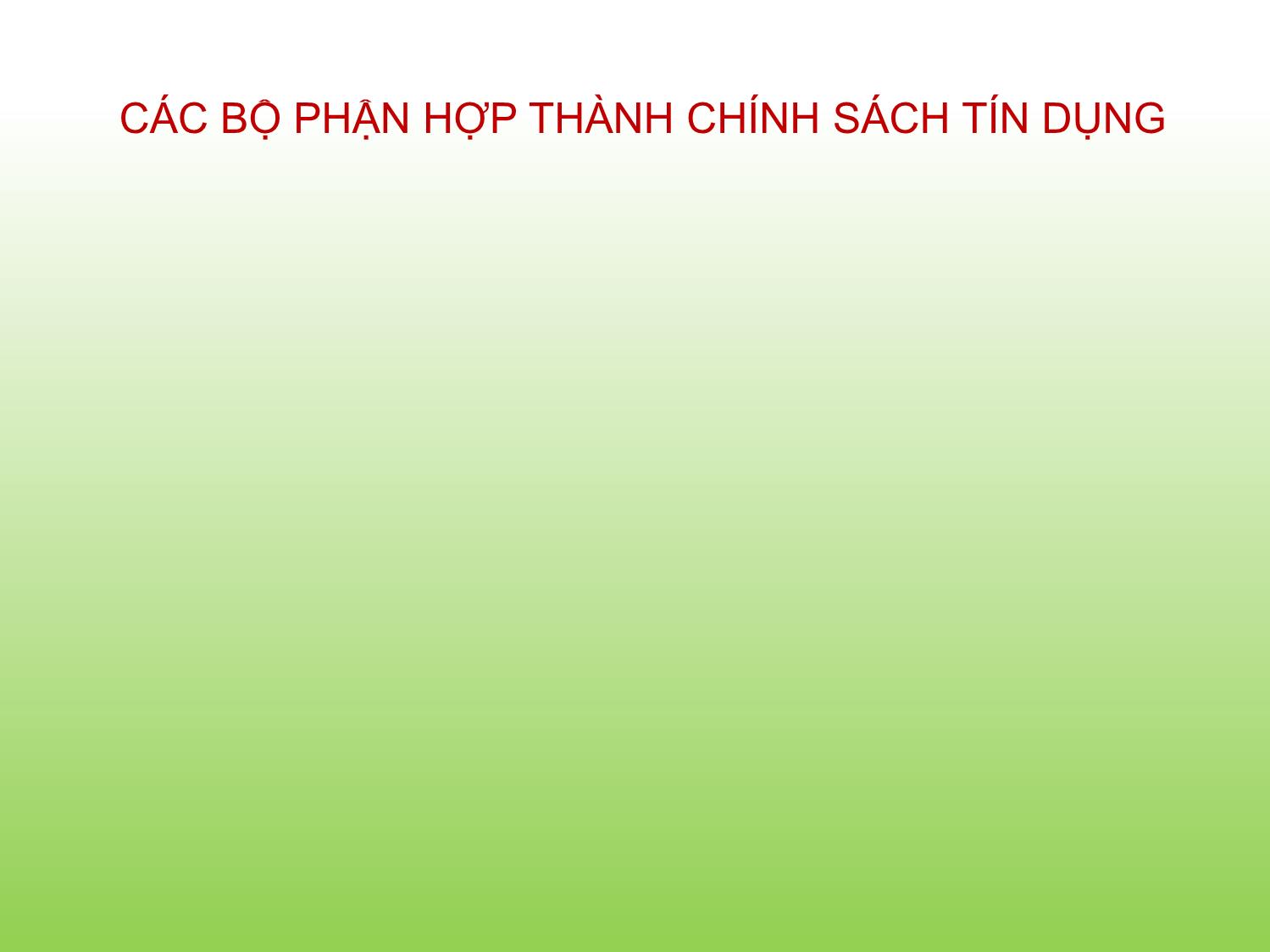 Bài giảng Tài chính doanh nghiệp - Chương 13: Quản trị tín dụng và hàng tồn kho - Trần Thị Thái Hà trang 3