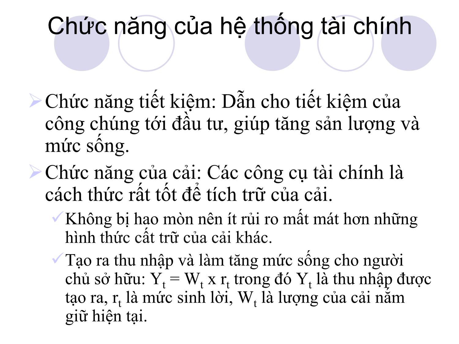 Bài giảng Thị trường tài chính và định chế tài chính - Chương 1: Tổng quan về các thị trường và định chế tài chính trang 5