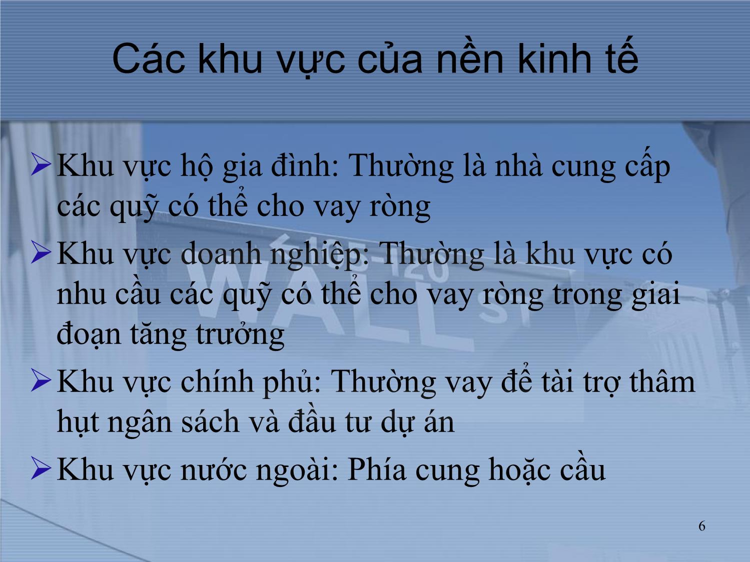 Bài giảng Thị trường tài chính và định chế tài chính - Chương 2: Lãi suất trang 6