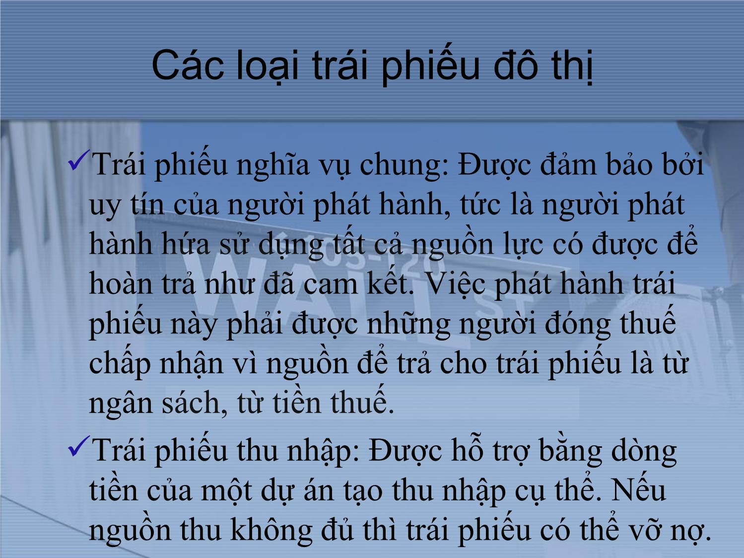 Bài giảng Thị trường tài chính và định chế tài chính - Chương 6: Thị trường trái phiếu trang 6