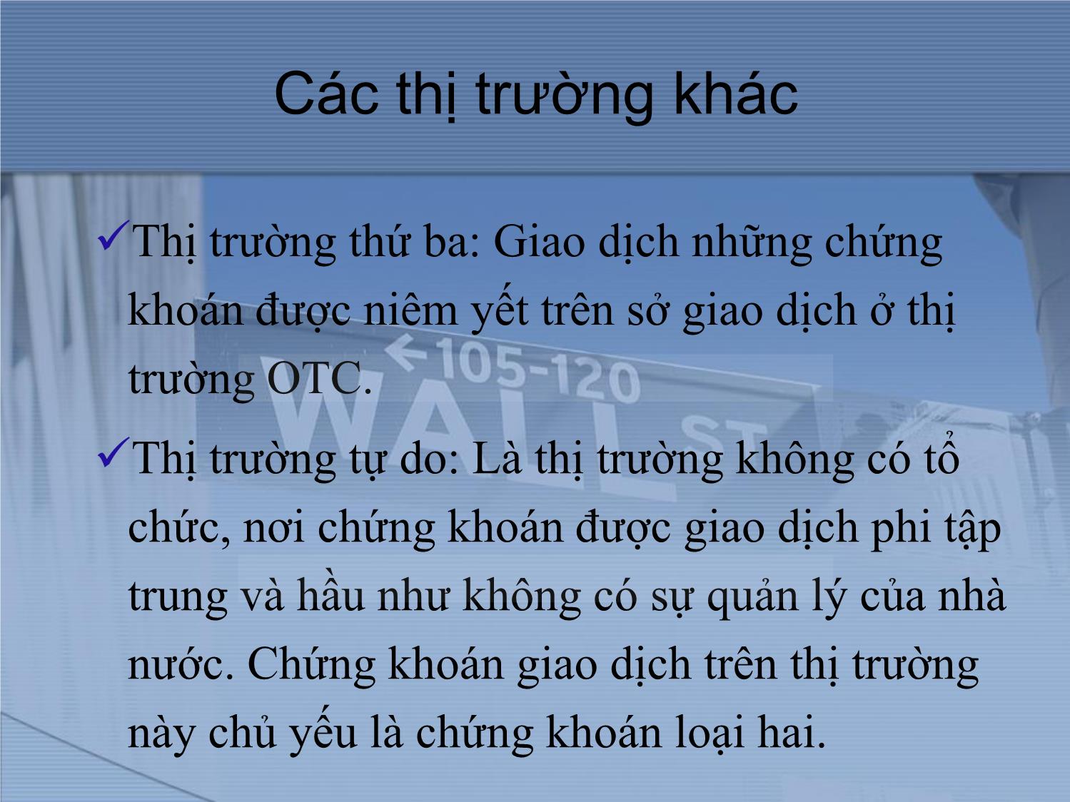 Bài giảng Thị trường tài chính và định chế tài chính - Chương 8: Thị trường và giao dịch cổ phiếu trang 3