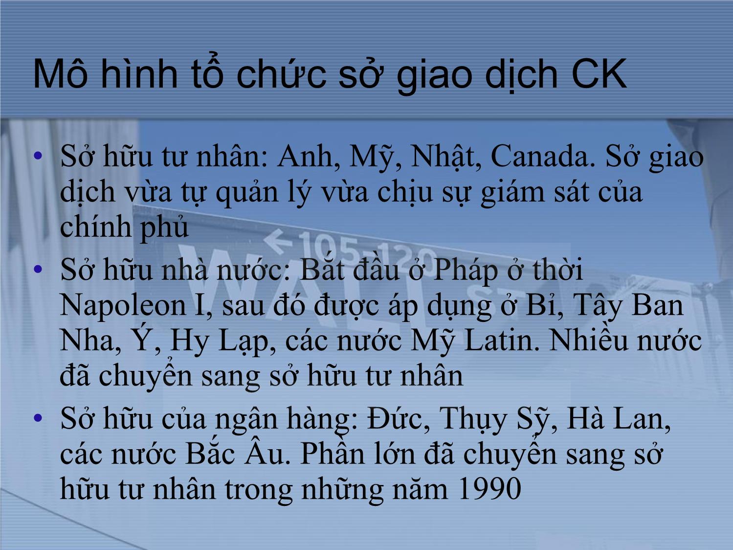 Bài giảng Thị trường tài chính và định chế tài chính - Chương 8: Thị trường và giao dịch cổ phiếu trang 4