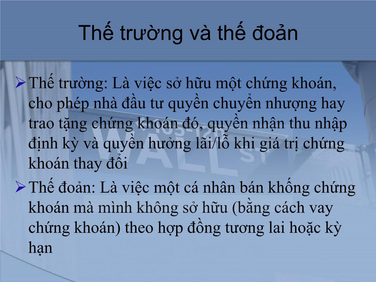 Bài giảng Thị trường tài chính và định chế tài chính - Chương 9: Thị trường hợp đồng kỳ hạn và hợp đồng tương lai tài chính trang 4