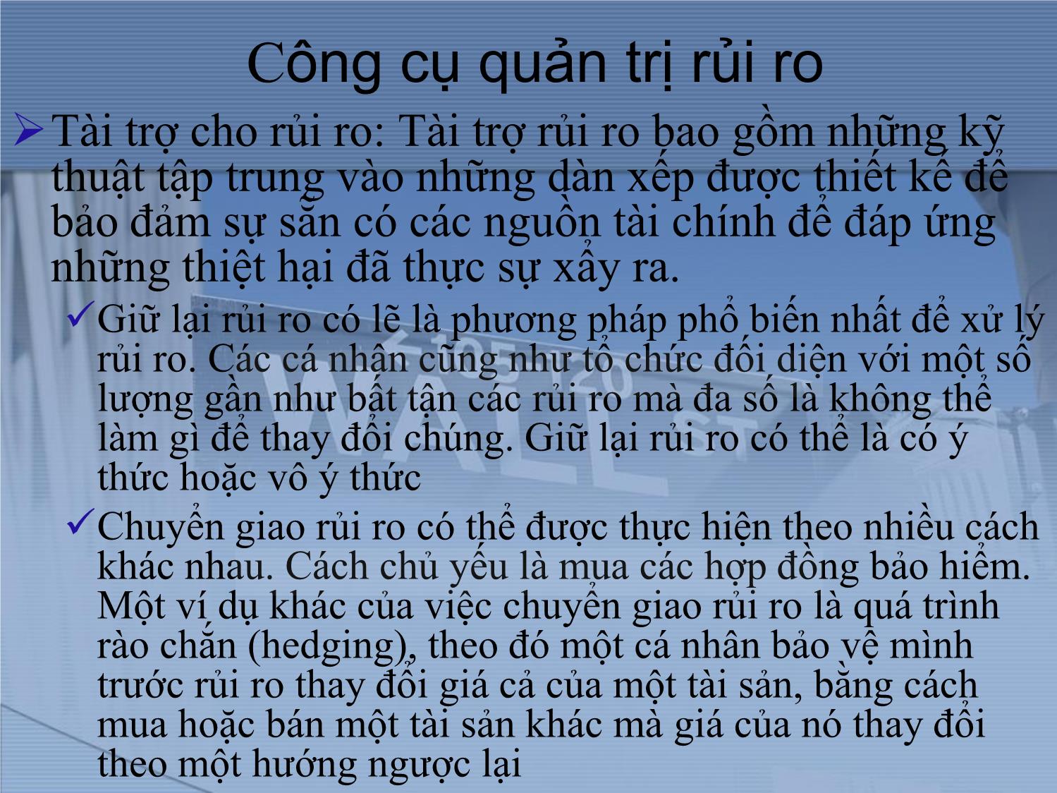 Bài giảng Thị trường tài chính và định chế tài chính - Chương 17: Công ty bảo hiểm trang 4