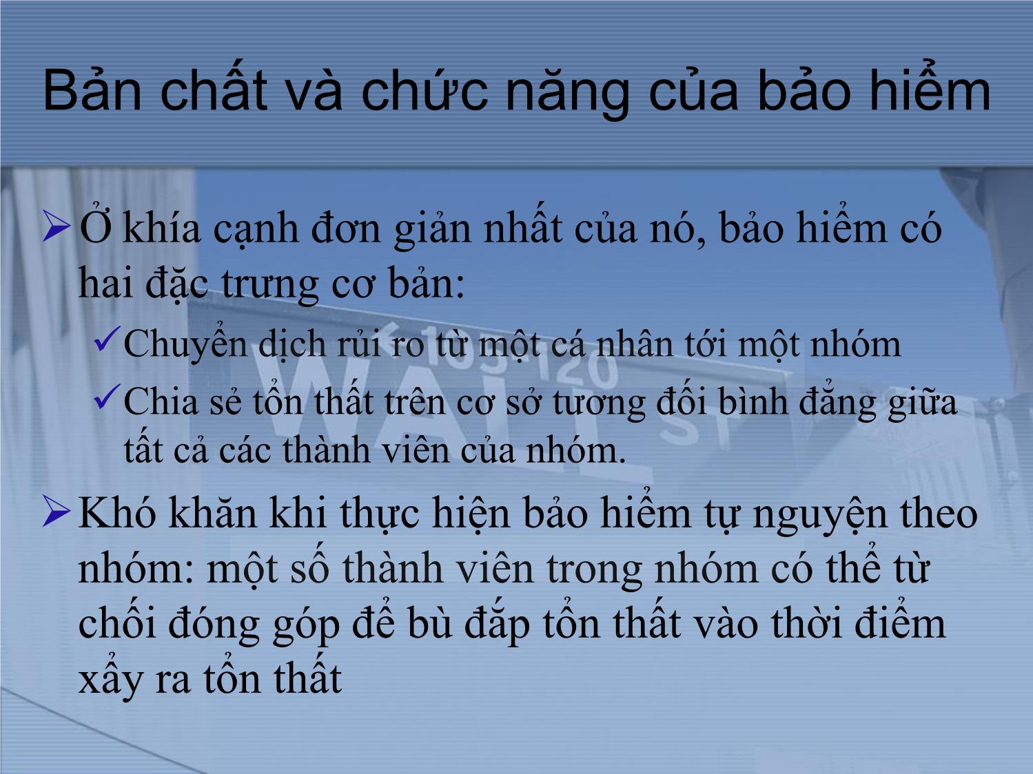 Bài giảng Thị trường tài chính và định chế tài chính - Chương 17: Công ty bảo hiểm trang 5