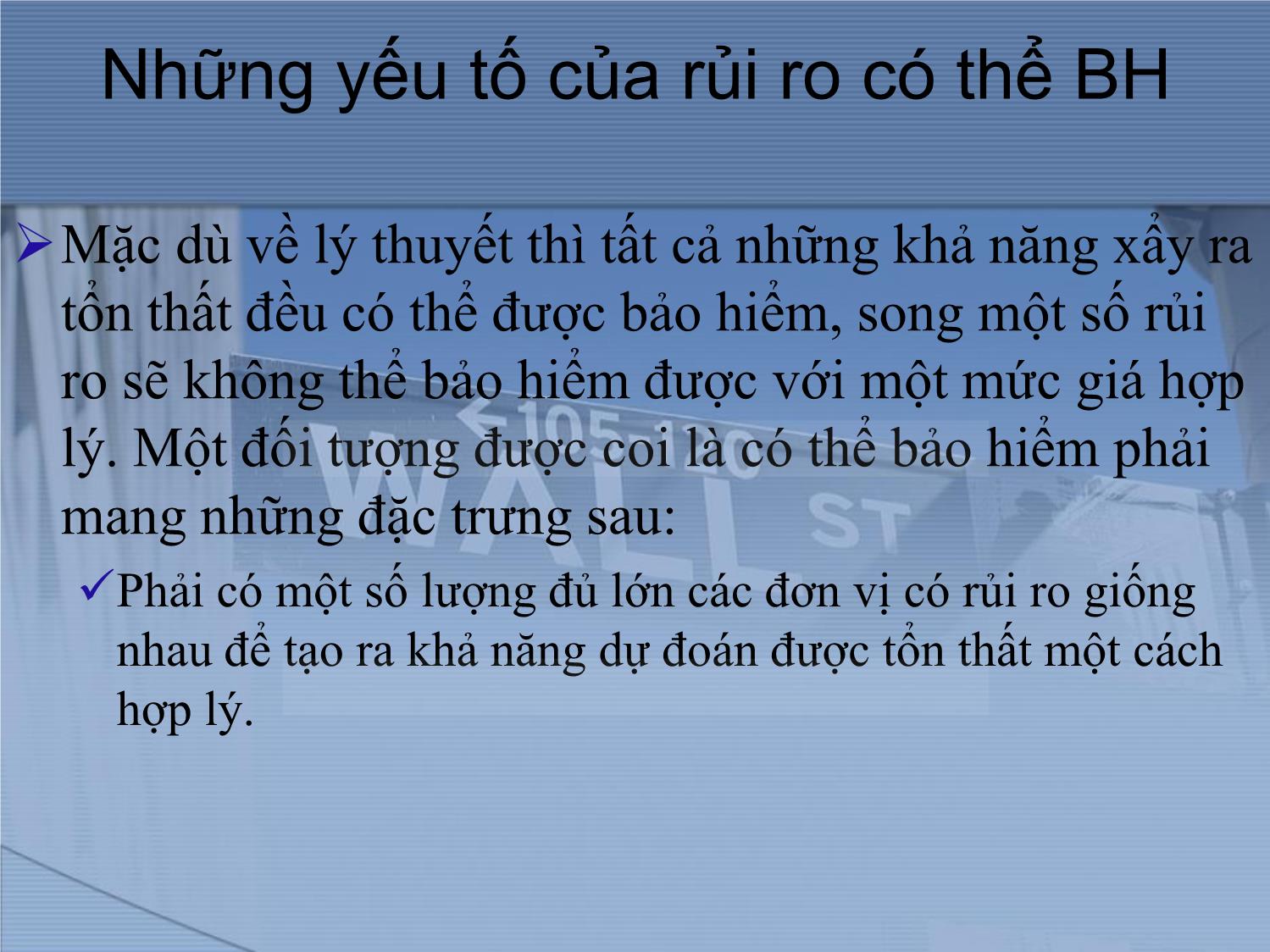 Bài giảng Thị trường tài chính và định chế tài chính - Chương 17: Công ty bảo hiểm trang 8