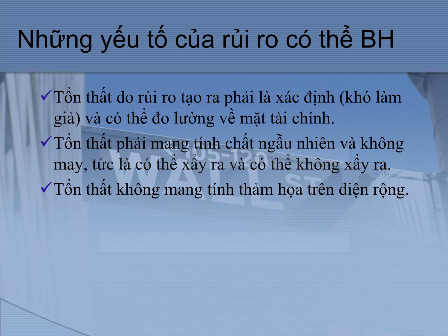 Bài giảng Thị trường tài chính và định chế tài chính - Chương 17: Công ty bảo hiểm trang 9