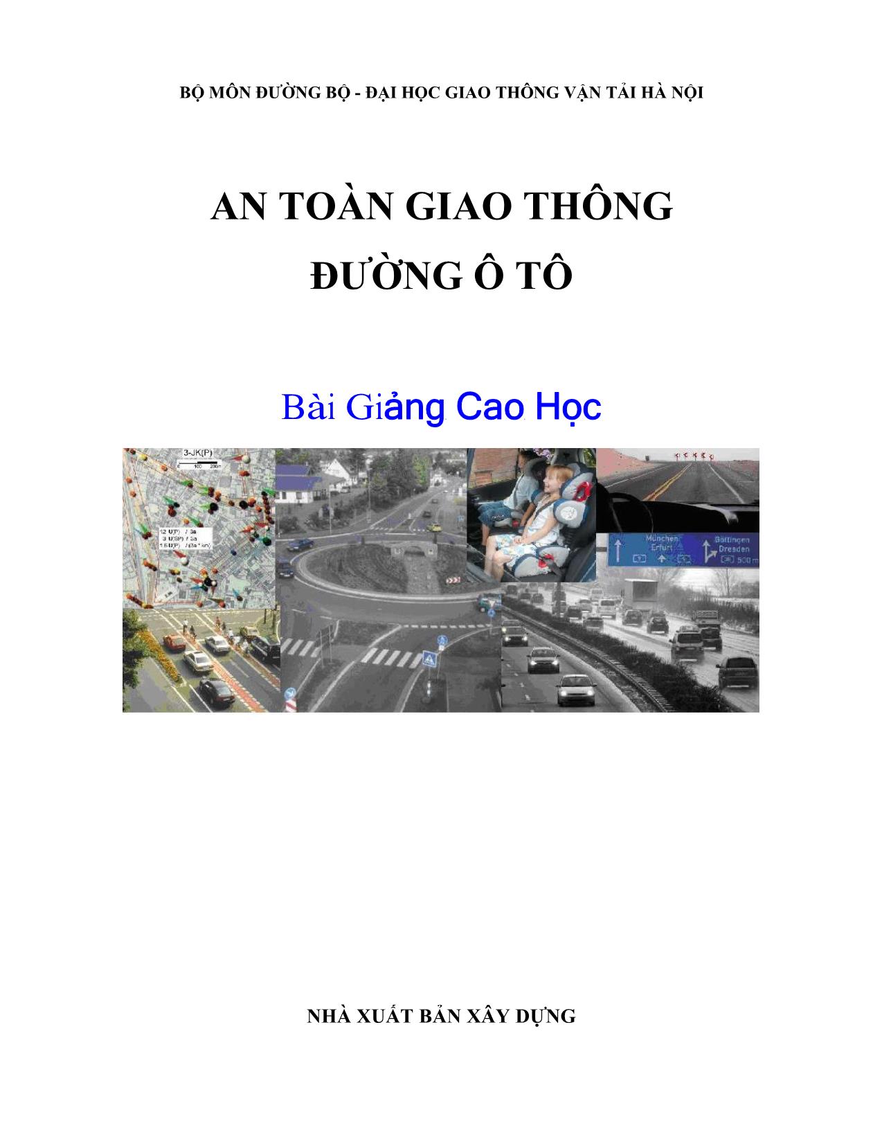 Giáo trình An toàn giao thông đường ô tô trang 1