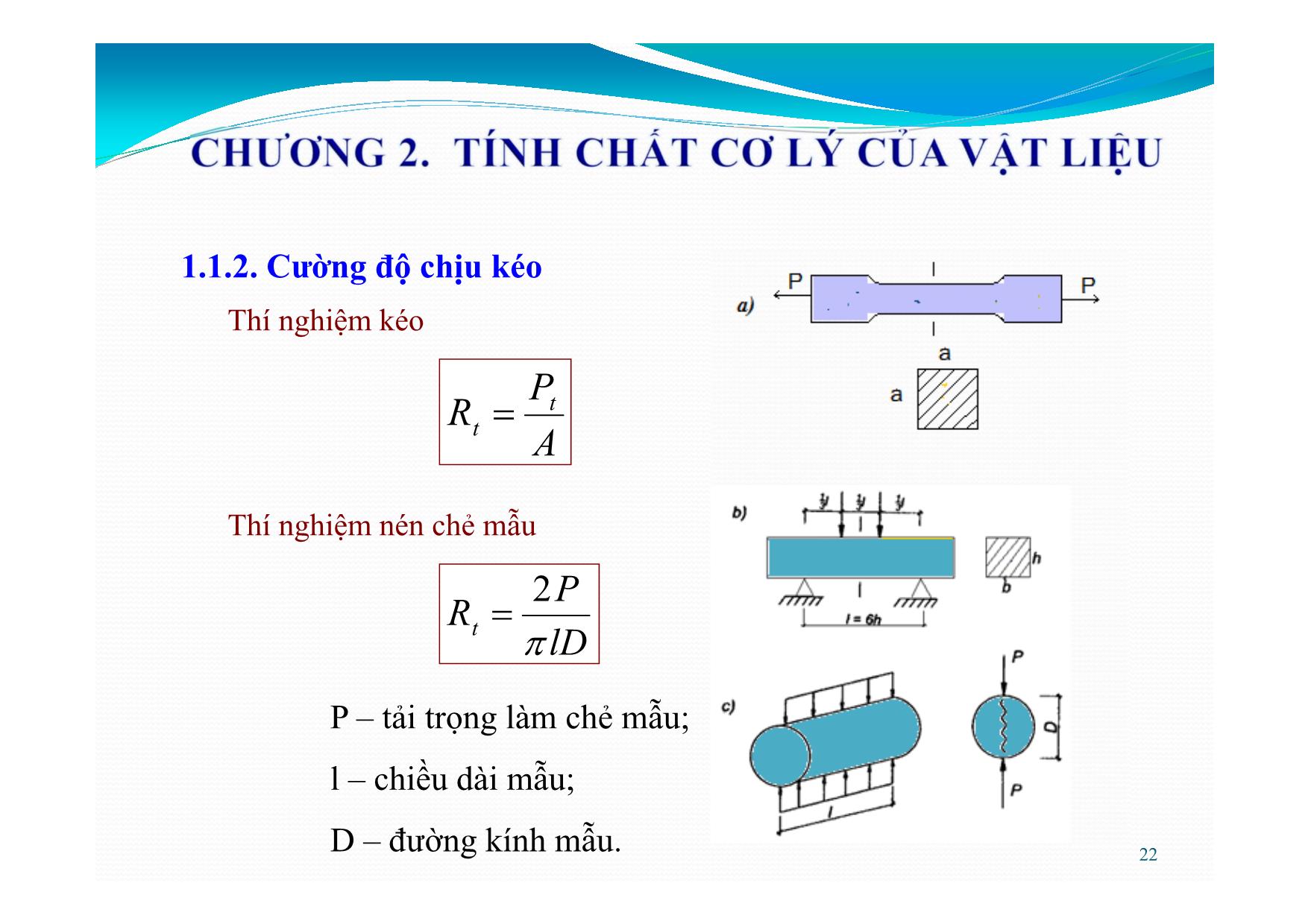 Bài giảng Bê tông cốt thép - Chương 2: Tính chất cơ lý của vật liệu trang 6