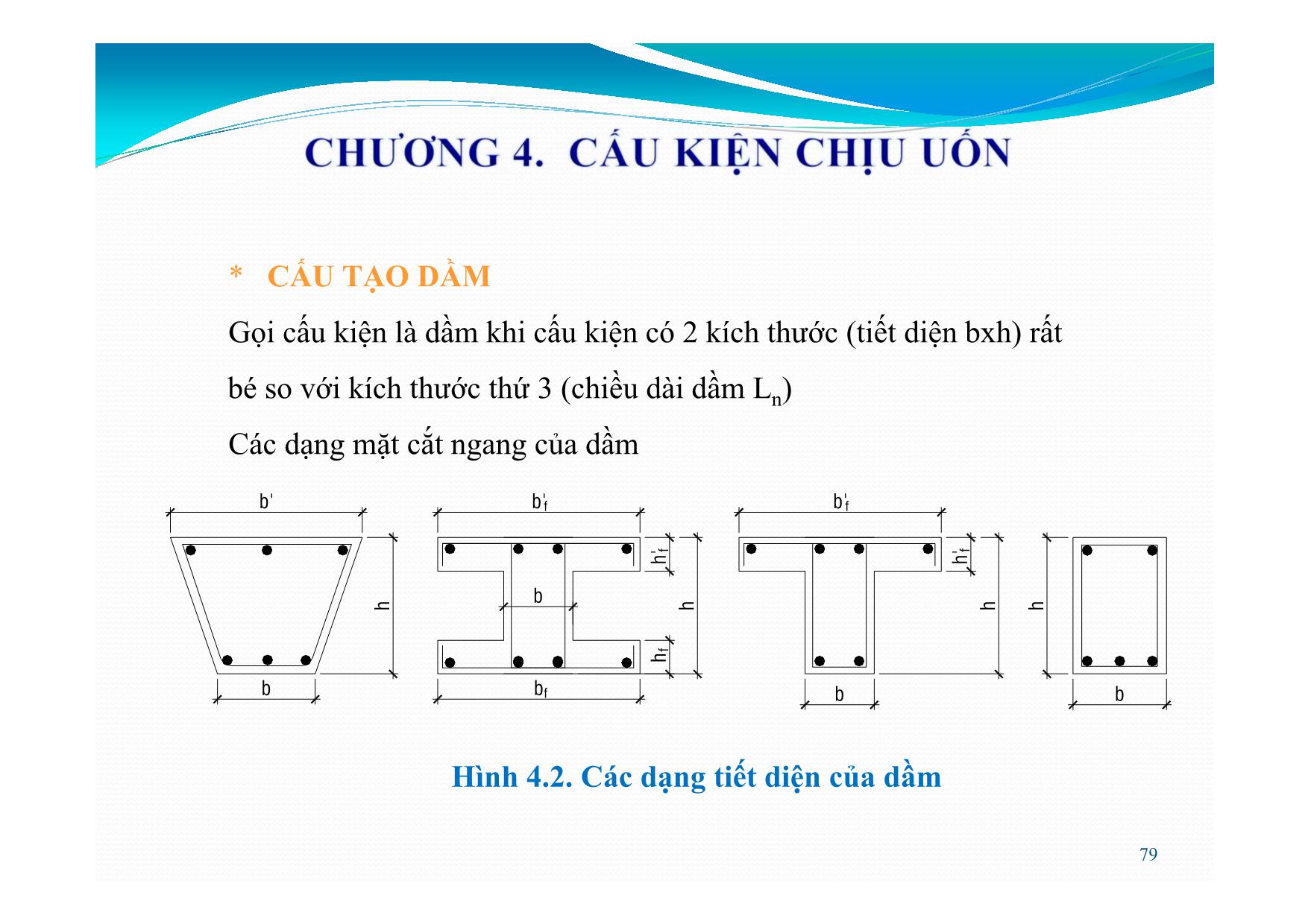 Bài giảng Bê tông cốt thép - Chương 4: Cấu kiện chịu uốn trang 9