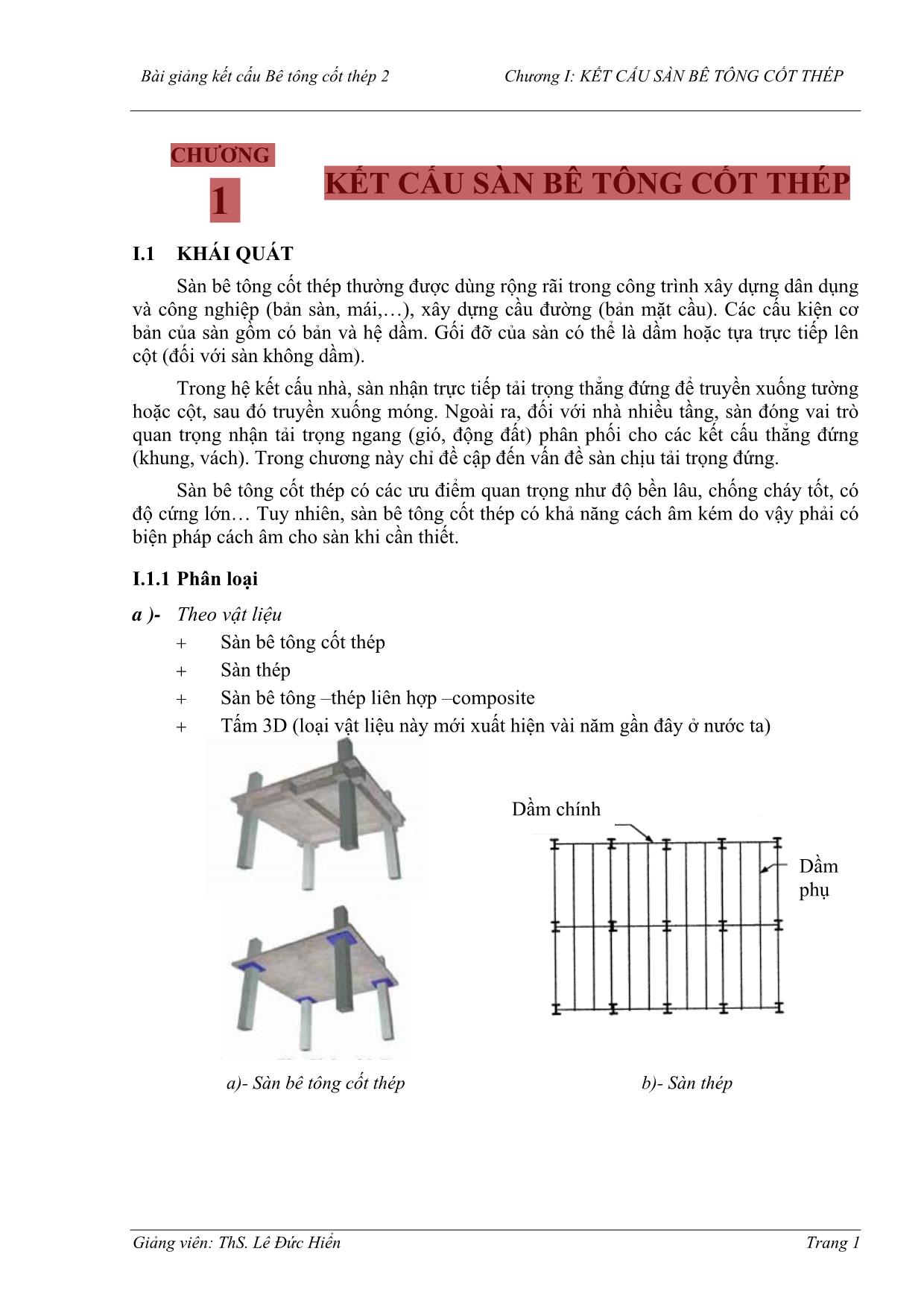 Giáo trình Kết cấu bê tông cốt thép 2 trang 2