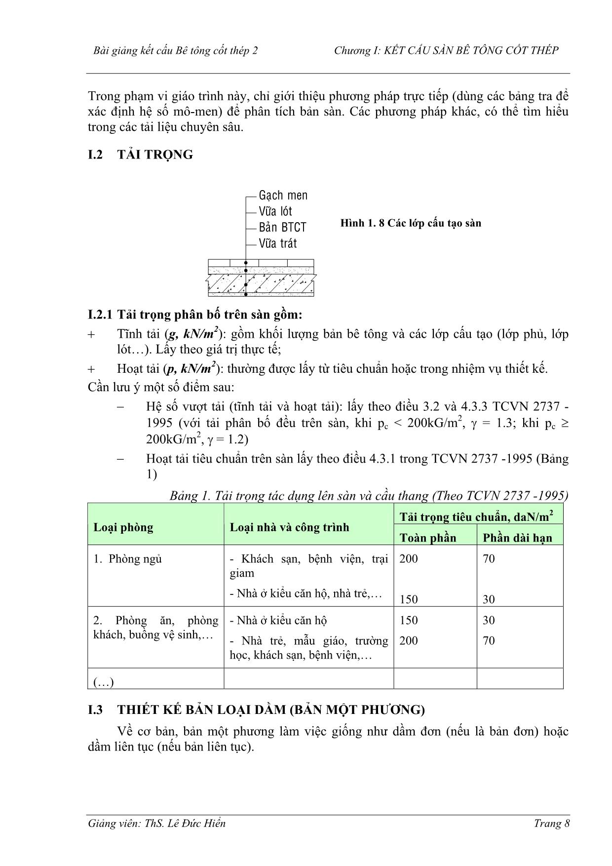 Giáo trình Kết cấu bê tông cốt thép 2 trang 9