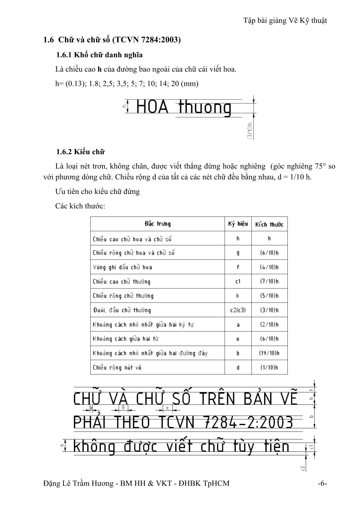 Giáo trình Vẽ kỹ thuật trang 6