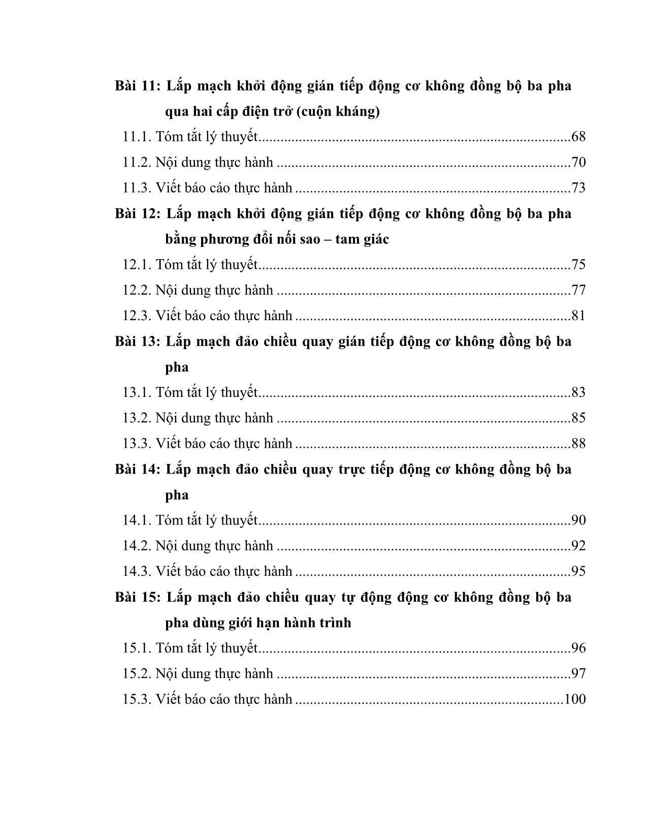 Giáo trình Công nghệ kỹ thuật điện. Điện tử - Thực tập điện công nghiệp (Phần 1) trang 7