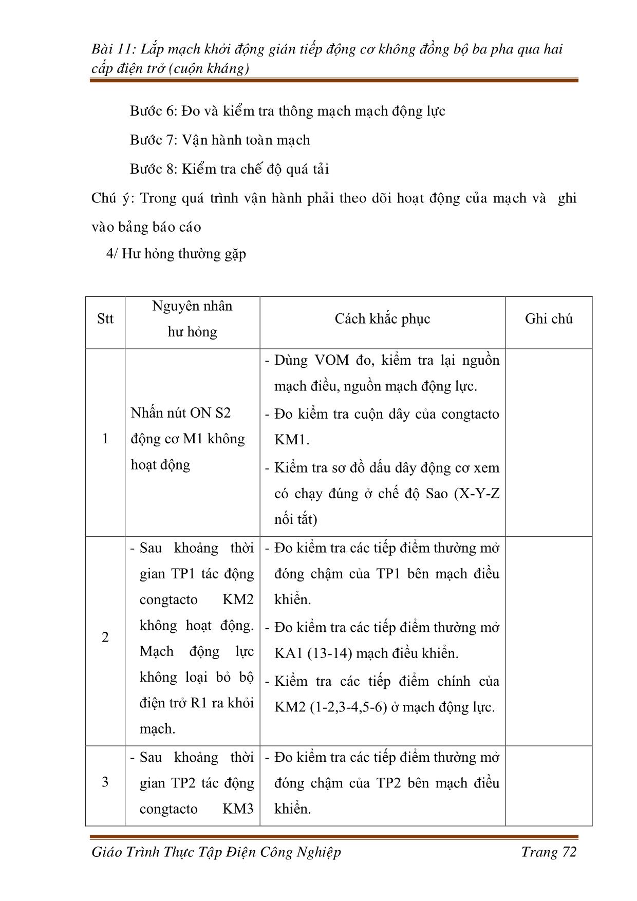 Giáo trình Công nghệ kỹ thuật điện. Điện tử - Thực tập điện công nghiệp (Phần 2) trang 5