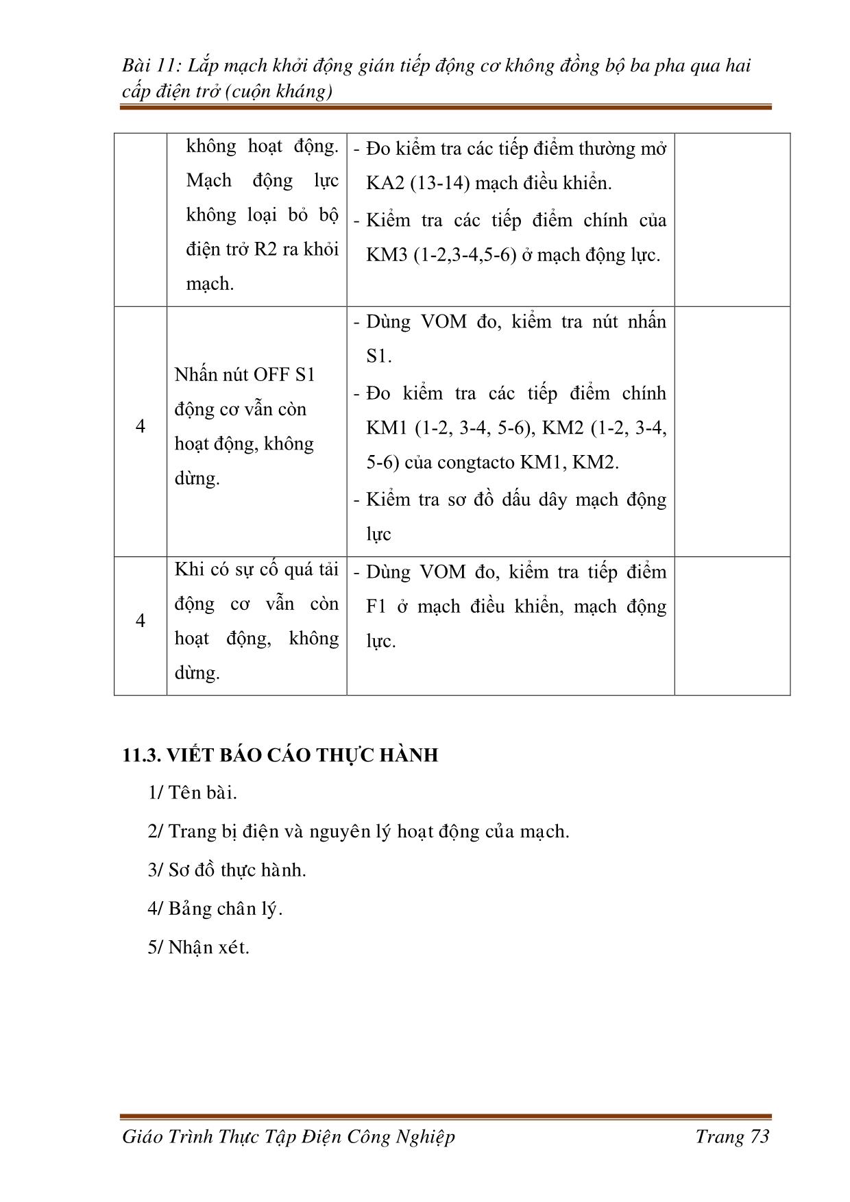 Giáo trình Công nghệ kỹ thuật điện. Điện tử - Thực tập điện công nghiệp (Phần 2) trang 6