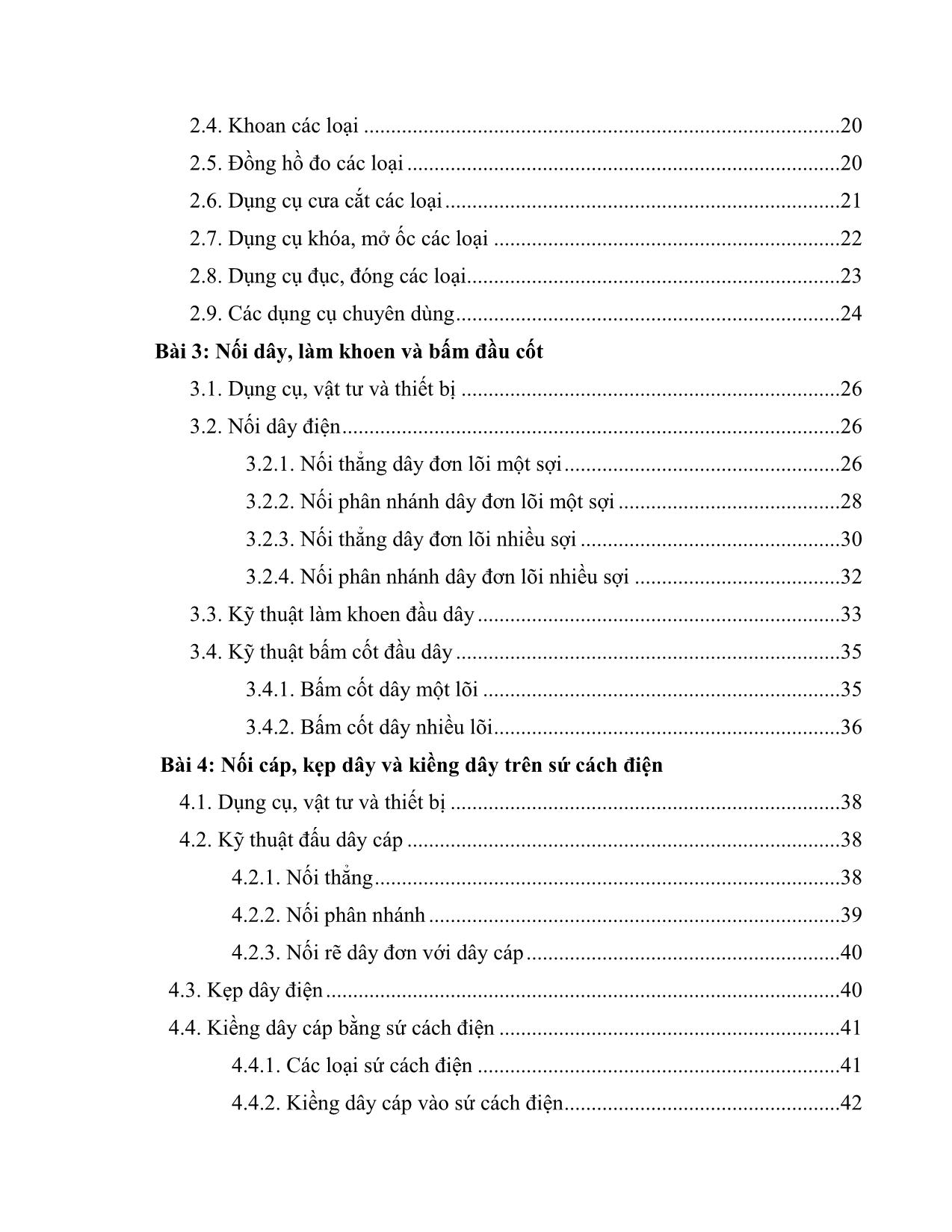 Giáo trình Công nghệ kỹ thuật điện. Điện tử - Thực tập điện dân dụng trang 5