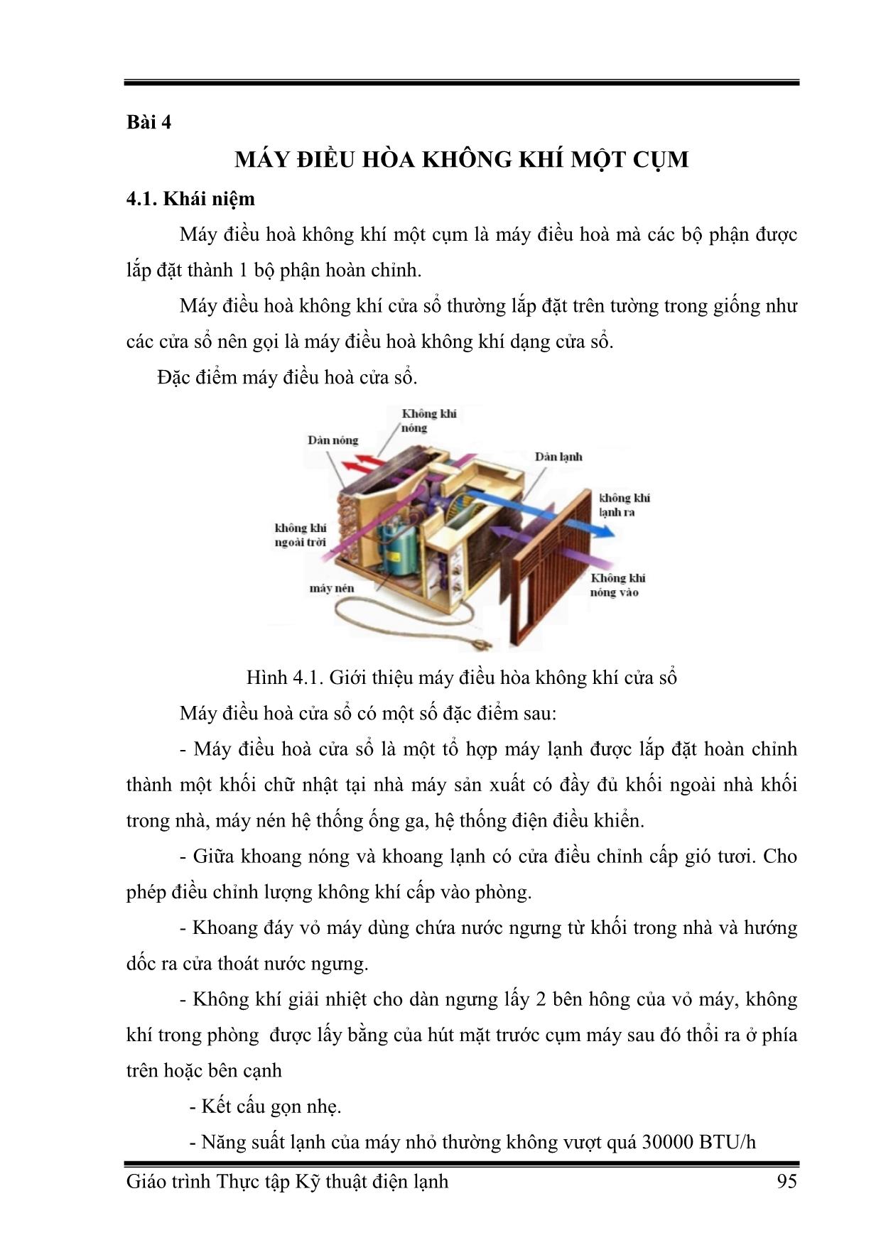 Giáo trình Công nghệ kỹ thuật điện. Điện tử - Thực tập kỹ thuật điện lạnh (Phần 2) trang 1